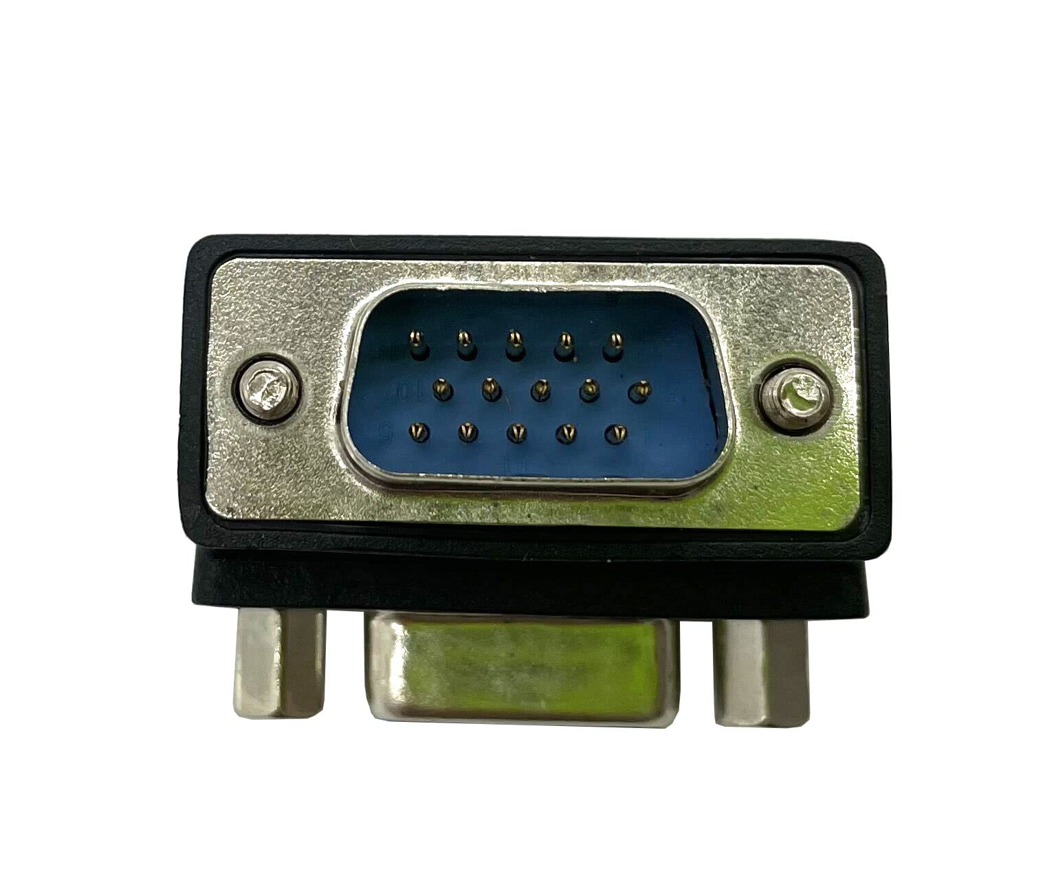 Dafensoy 90 Degree Vga 15 Pin Coupler Changer Connecter, Vga 15 Pin Male To Female Cable Adapter Suitable For Lcd Monitor Tv (2