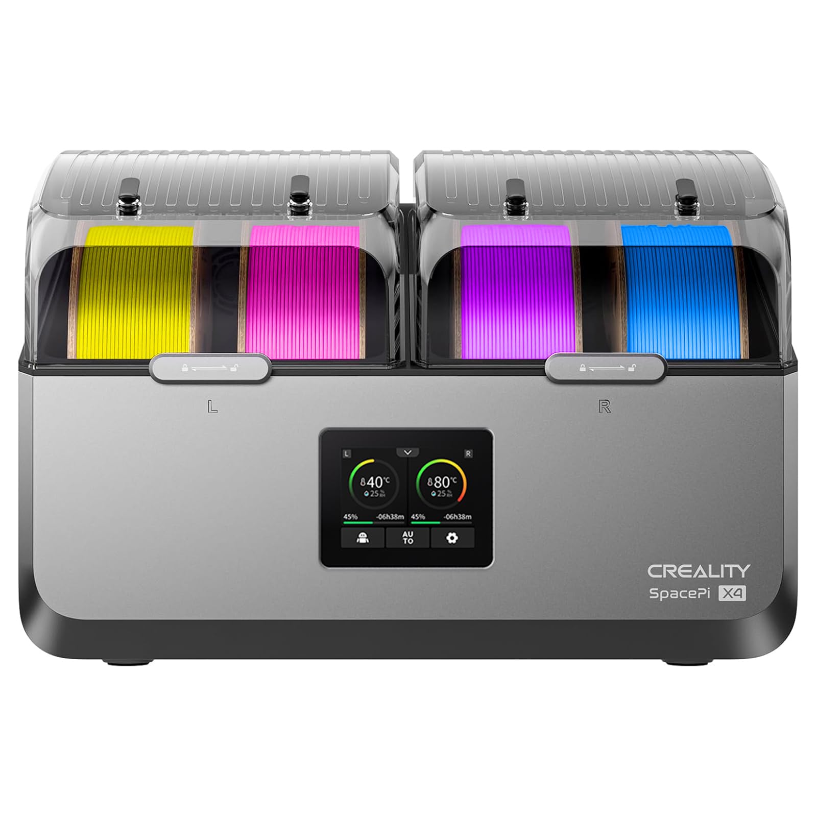 Creality Space Pi X4 Filament Dryer, 4 Spools 3D Printer Filament Dryer Box with Dual PTC Heating, Filament Dehydrator Storage B