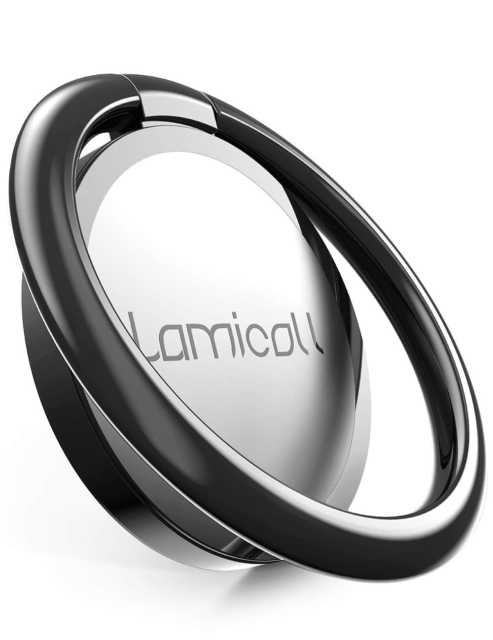 Phone Ring Holder Grip Stand   Lamicall [Matte Surface] [Polished Metal Ring] Finger Grip Kickstand, Work With Magnetic Car Moun