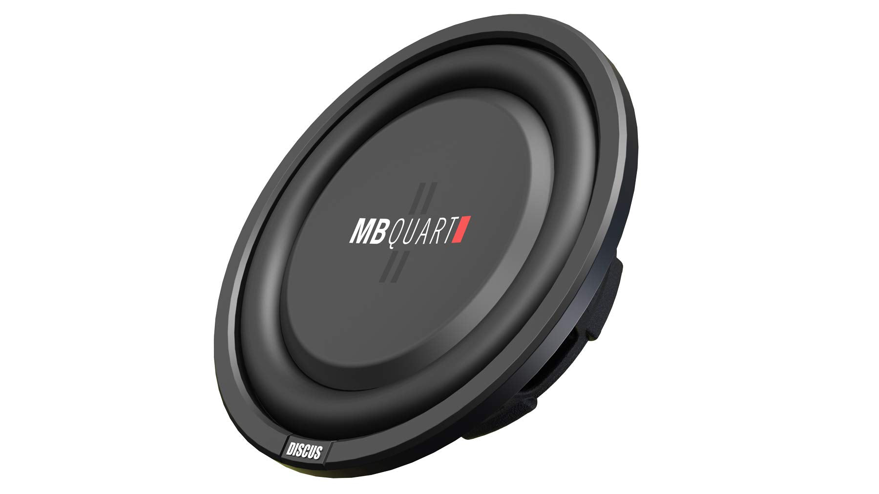 Mb Quart Ds1 254 Discus Shallow Mount Subwoofer (Black)   10 Inch Subwoofer, 400 Watts, Car Audio, 2 Inch Voice Coils, Uv Rubber