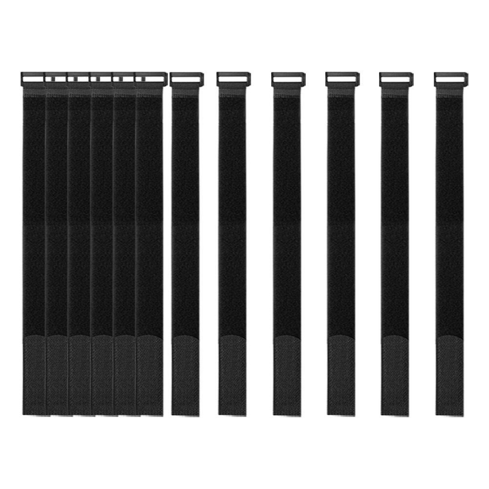 YiwerDer [16 Pack] 1 x 18 Hook and Loop Reusable Fastening Nylon Cable Securing Straps, Durable Functional Ties to Keep Your Pla