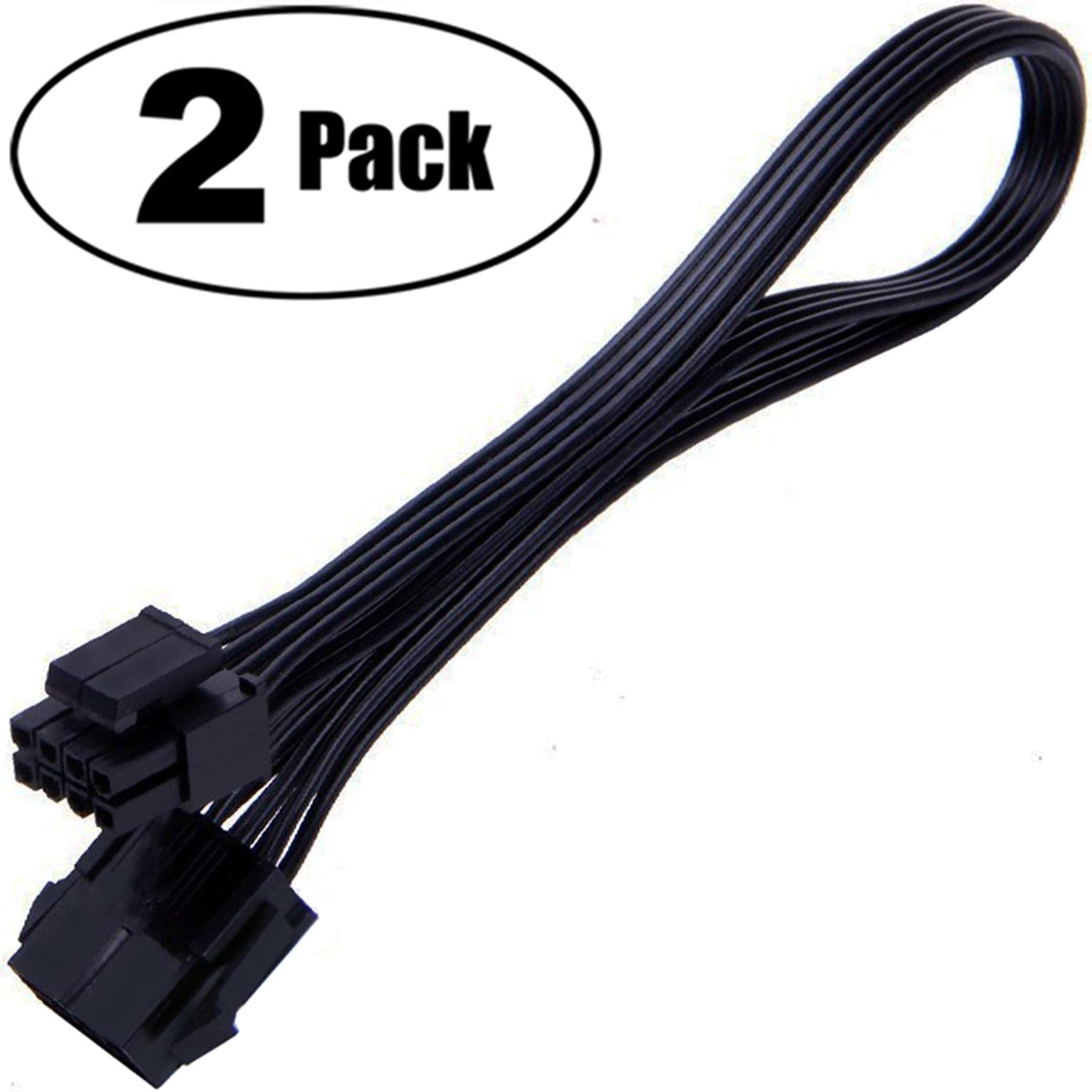 Teamprofitcom Cpu 8 Pin Power Extension Cable Atx Cpu 8 Pin Female To 8(4+4) Pin Male Eps Extension Cable For Motherboard (Not P