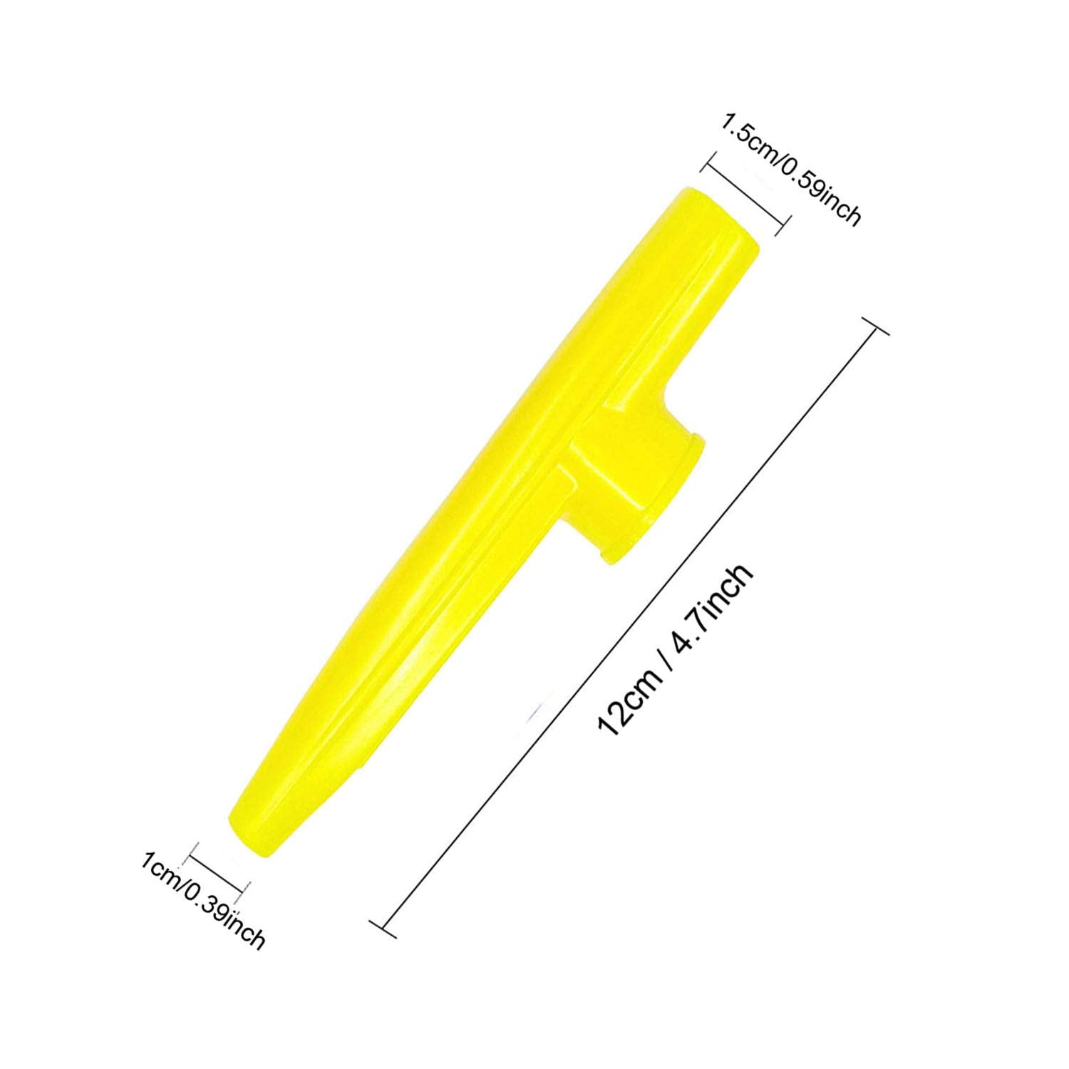 Fartime 48Pcs Plastic Kazoos With 40Pcs Kazoo Flute Diaphragms,Musical Instruments,Good Gift For Kids,A Good Companion For Ukule