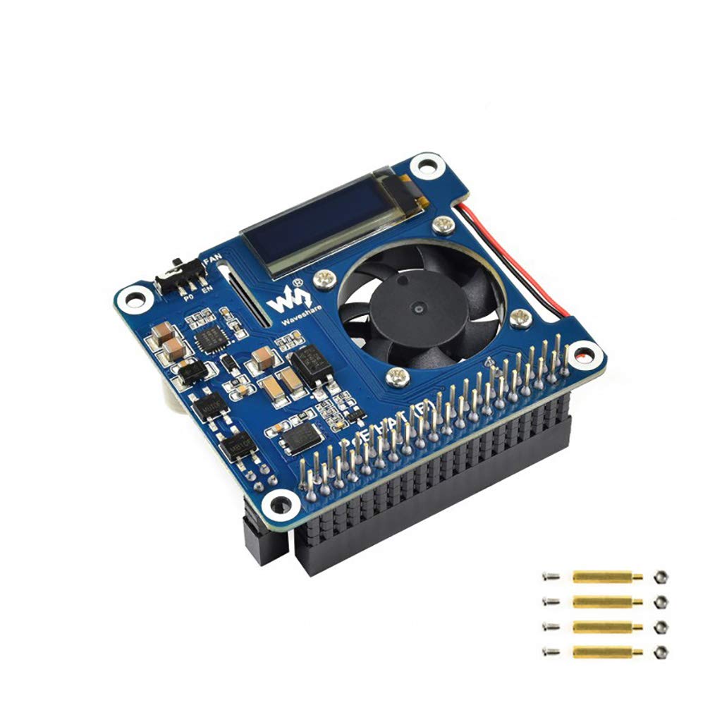 Power Over Ethernet Hat (B) For Raspberry Pi 3B+/4B,802.3Af Compliant Power Over Ethernet Accessory Power Sourcing Equipments Ne