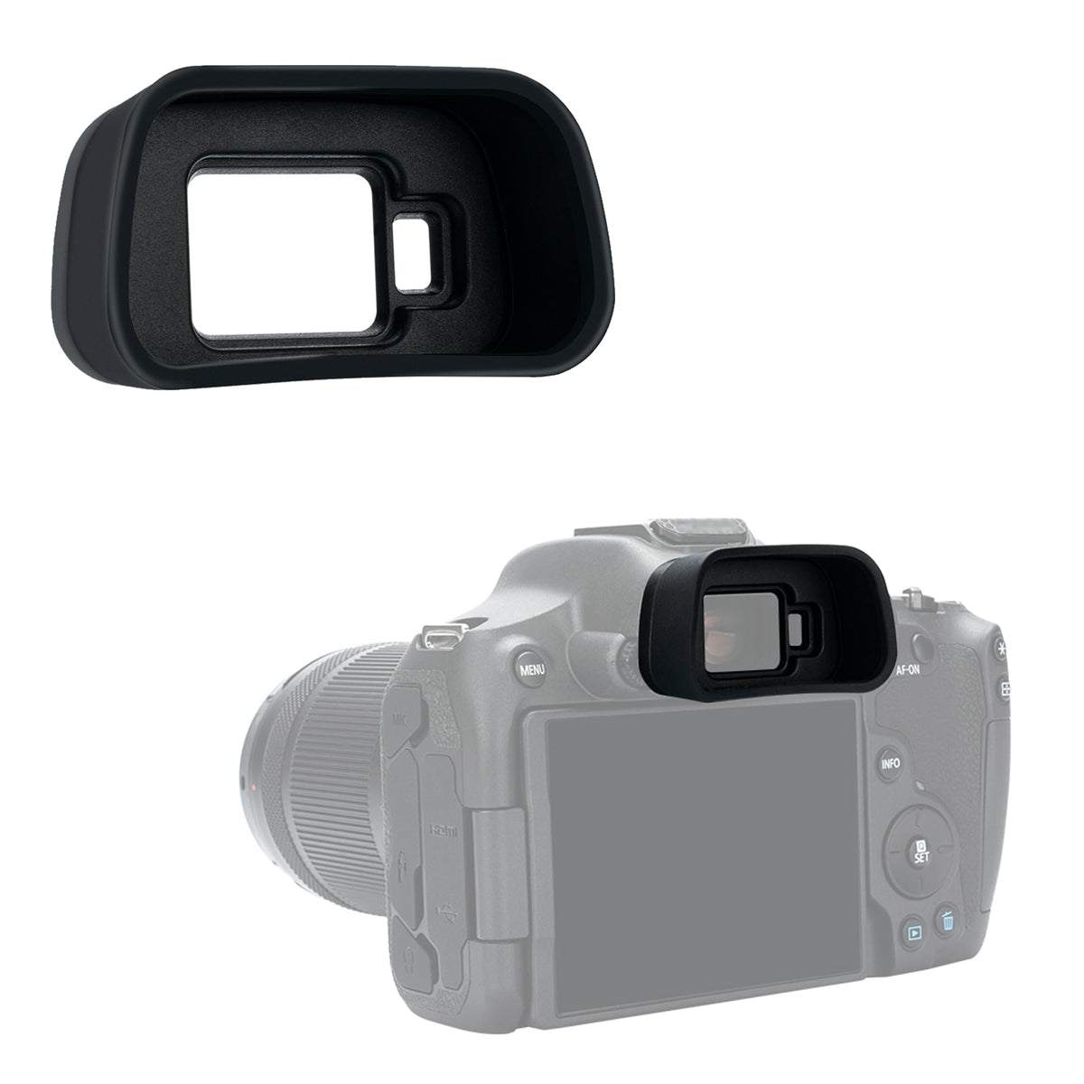 Eos R7 Eye Cup Eyecup Eyepiece, Extended Long Soft Eyecup Eyepiece Viewfinder For Canon Eos R7 Mirrorless Camera, Soft Silicone 