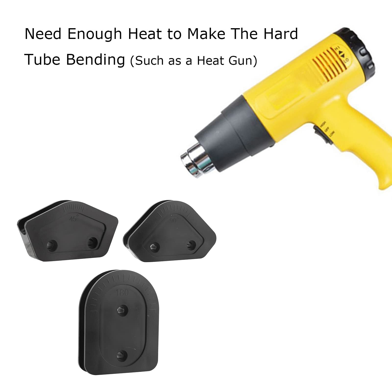 Ashata 16Mm Tubing Bending Kit, Acrylic Hard Tube 45/90/180 Degree Bending Kit, Hard Tube Elbow For Computer Blender Water Cooli