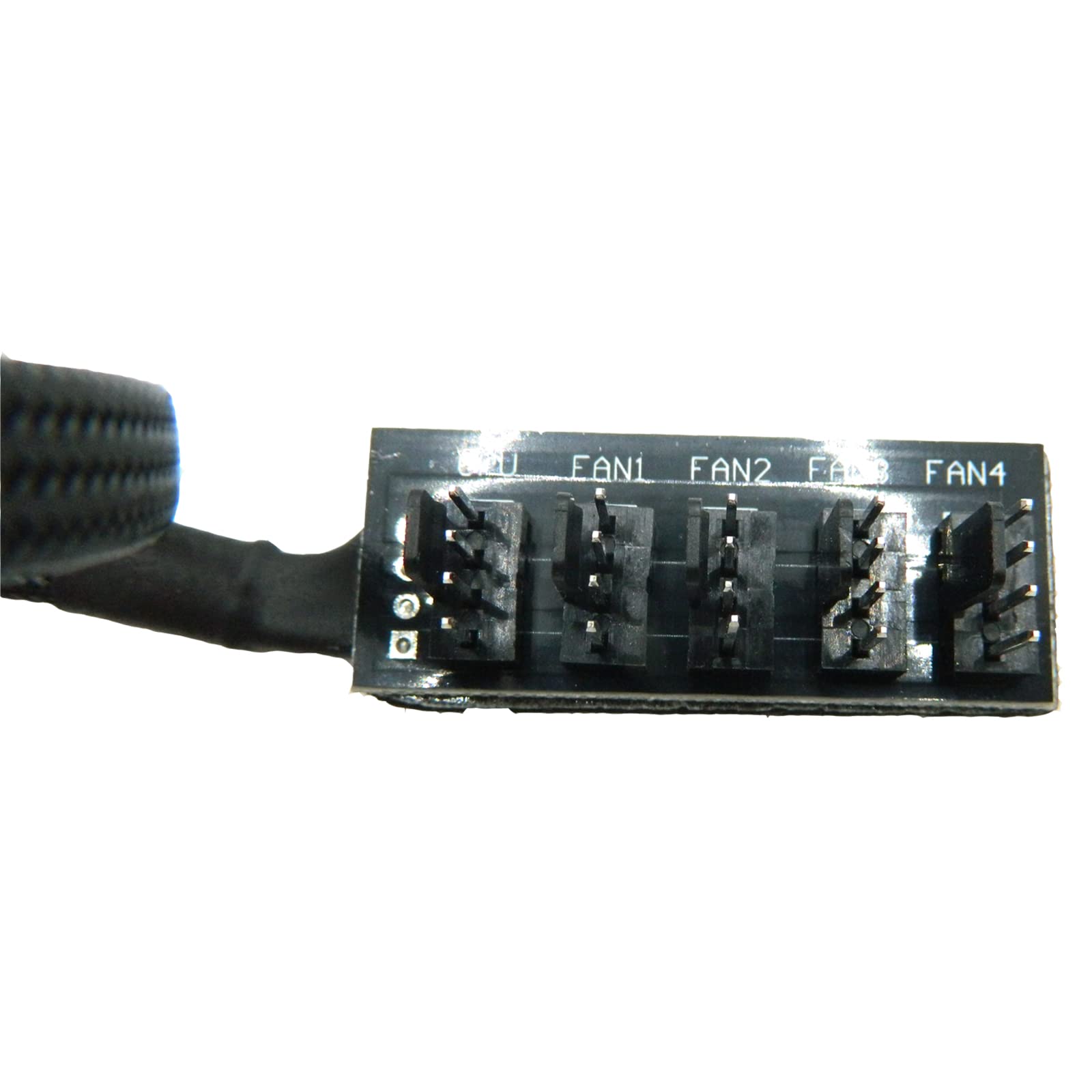 Fbhdzvv Pwm Fan Hub Splitter 4 Pin/3 Pin Pc 5 Way Splitter, Cooling Fans Power Cable 1 To 5 Way Pc Case Internal Motherboard Ext