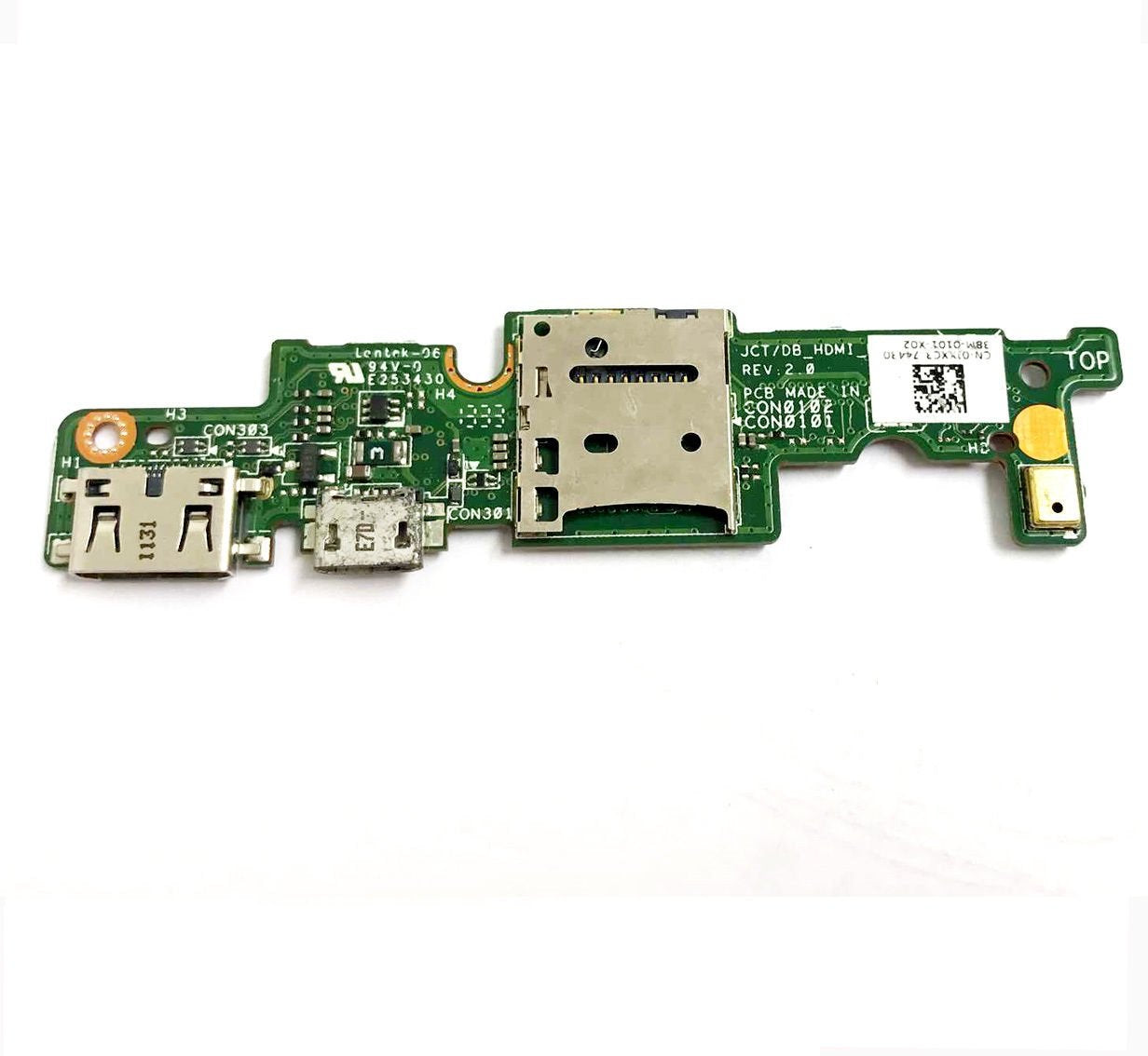 Mld Db Usb Hdmi Dc Charge Port Pcb Board For Dell Venue 11 Pro 7130 Tablet Pro 7139