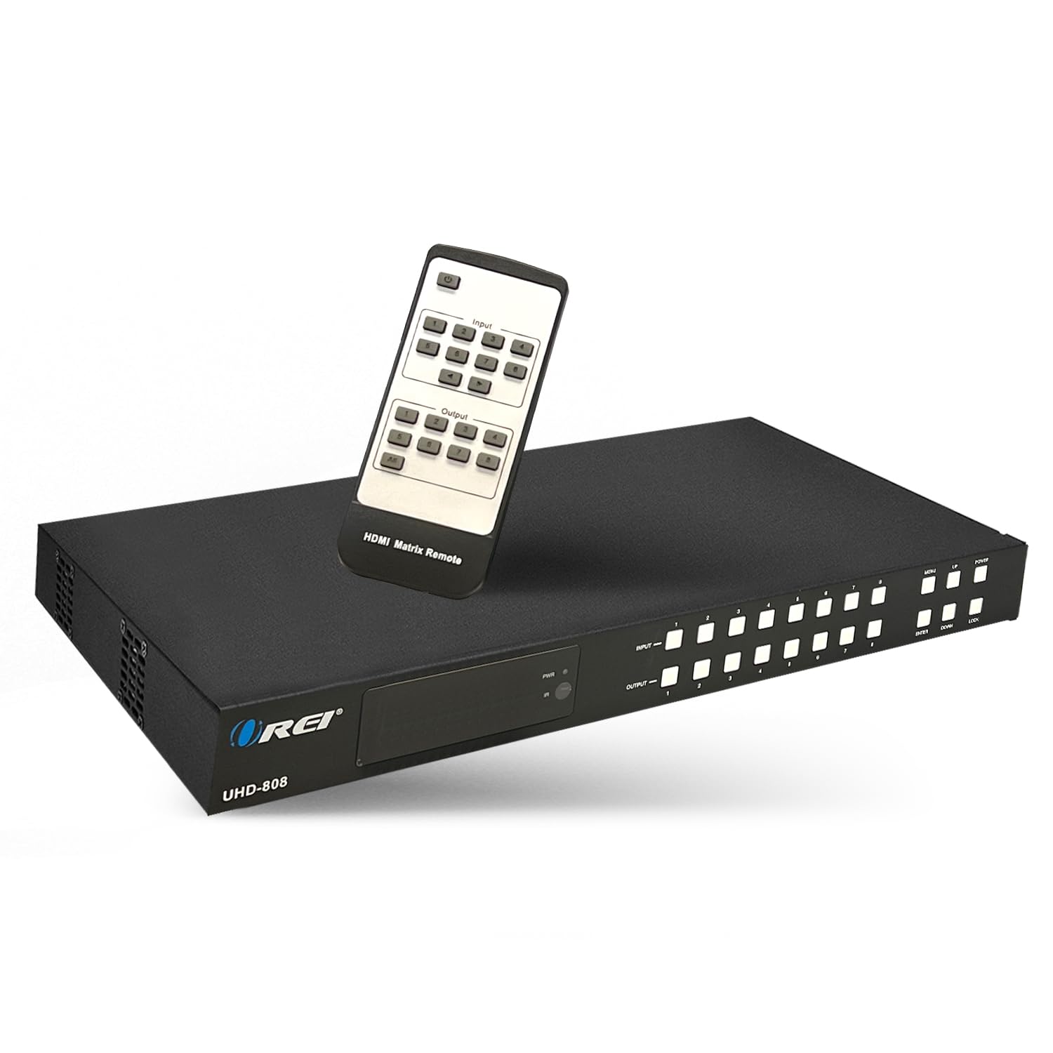 Orei 8X8 Hdmi 4K Matrix Switch/Splitter, (8 Input, 8 Output) With Remote Control Supports Ultrahd 4K@60Hz 4:4:4, Hdr, Yuv, Hdmi