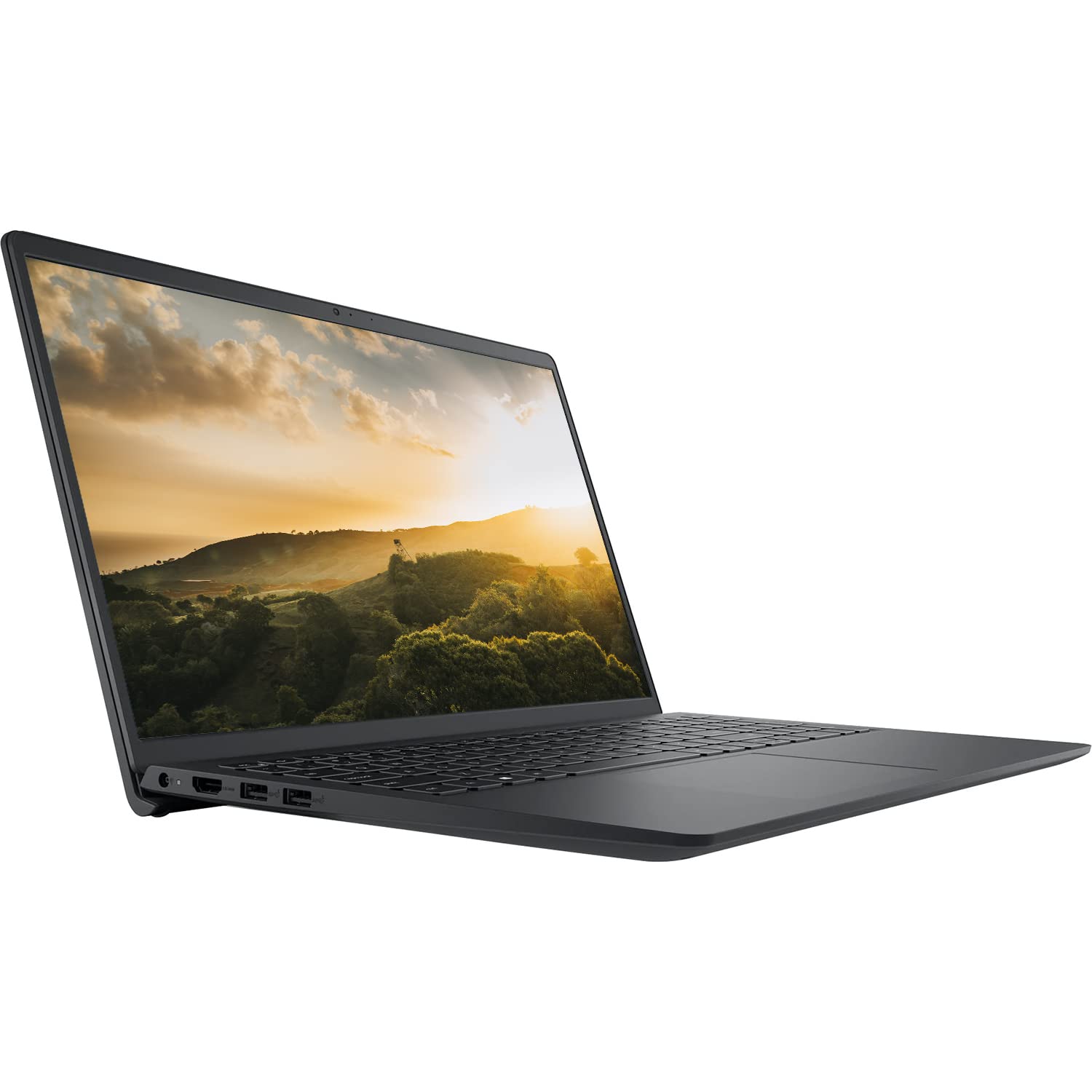 DELL Inspiron Laptop, 15.6' HD Display, AMD Ryzen 5 3450U Processor, 32GB RAM, 1TB SSD, Webcam, HDMI, SD Card Reader, Wi Fi, Windows 11 Home, Carbon Black