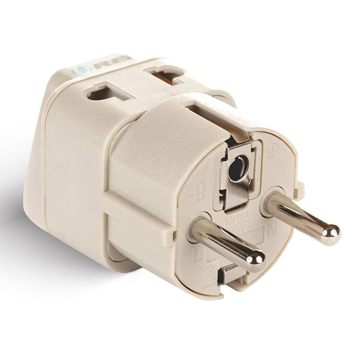 Orei European Power Adapter Plug, Perfect For Travel To Europe, Germany, France, Spain, Norway, Korea   Universal Socket   Type
