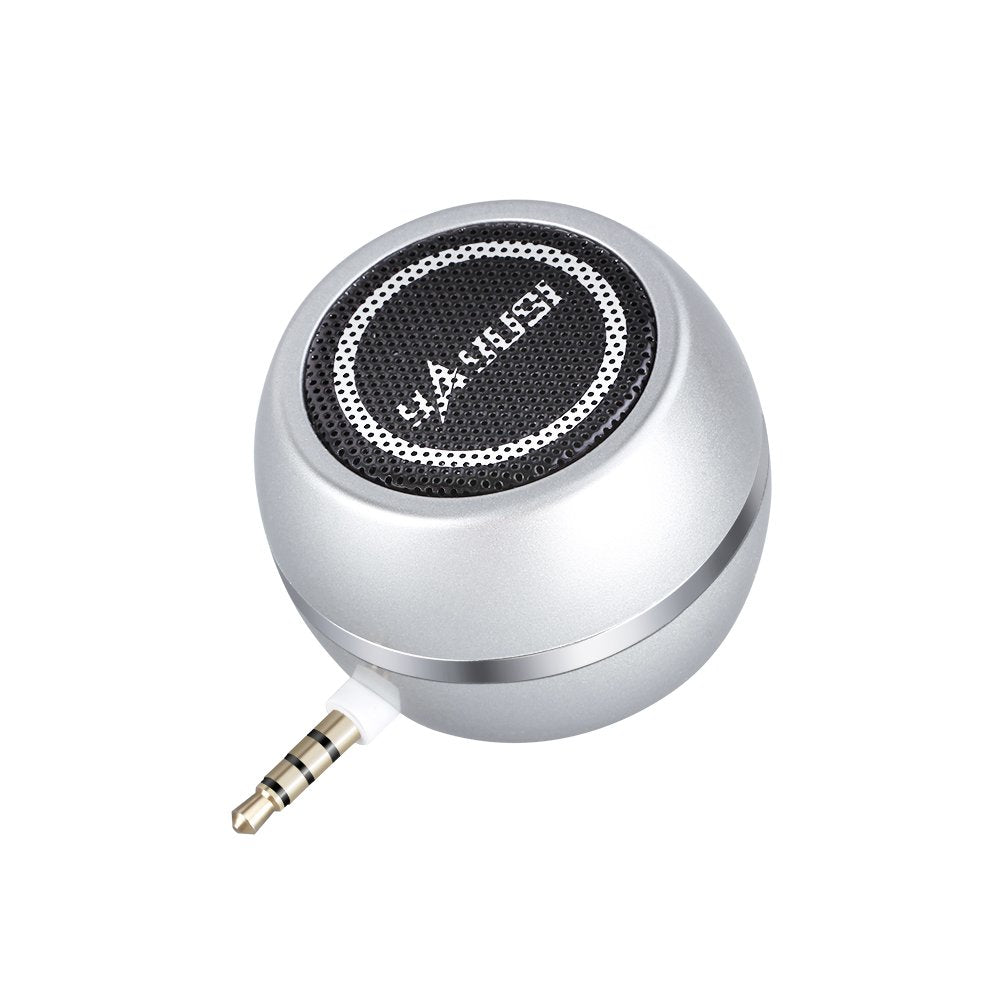 Wireless Mini Speaker 3.5Mm Aux Input Jack, 3W Portable Speaker For Cellphone Tablet Laptop, Silver