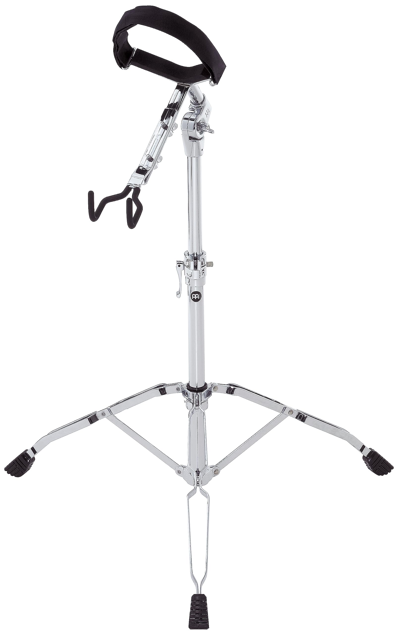 Meinl Percussion Djembe Stand With Double Braced Tripod Legs Not Made In China Equpped With Rubber Padded Hooks, Fully Height And Angle Adjustable, 2 Year Warranty, Black (Tmd)