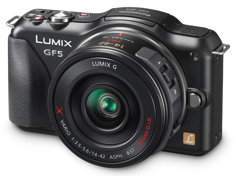 Panasonic Lumix DMC-GF5XK Live MOS Micro 4/3 Mirrorless Digital Camera with 3-Inch Touch Screen and 14-42 Power Zoom Lens (Black
