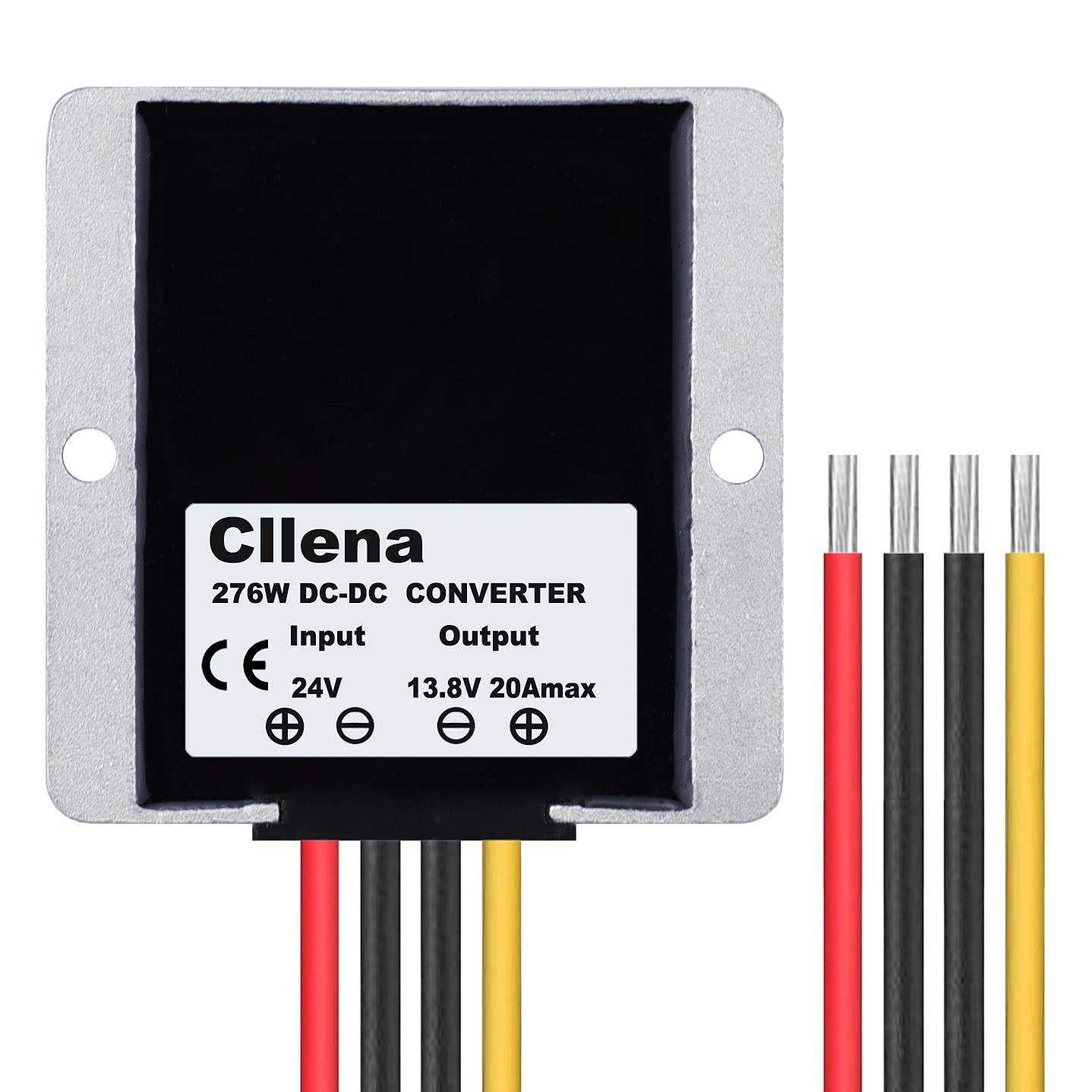 Cllena Dc 24V Step Down To 13.8V 20A 276W Converter Voltage Regulator, Waterproof Dc/Dc Voltage Reducer Buck Transformer Power S