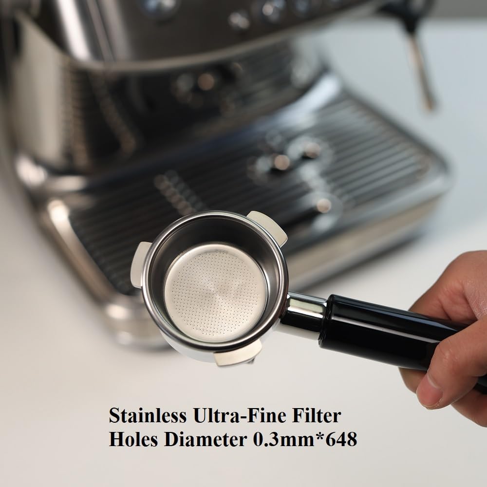 54Mm Portafilter Double Spout Compatible With Breville Bambino Plus (Bes500)/ Infuser (Bes840Xl) 54Mm Breville Barista Series Ab