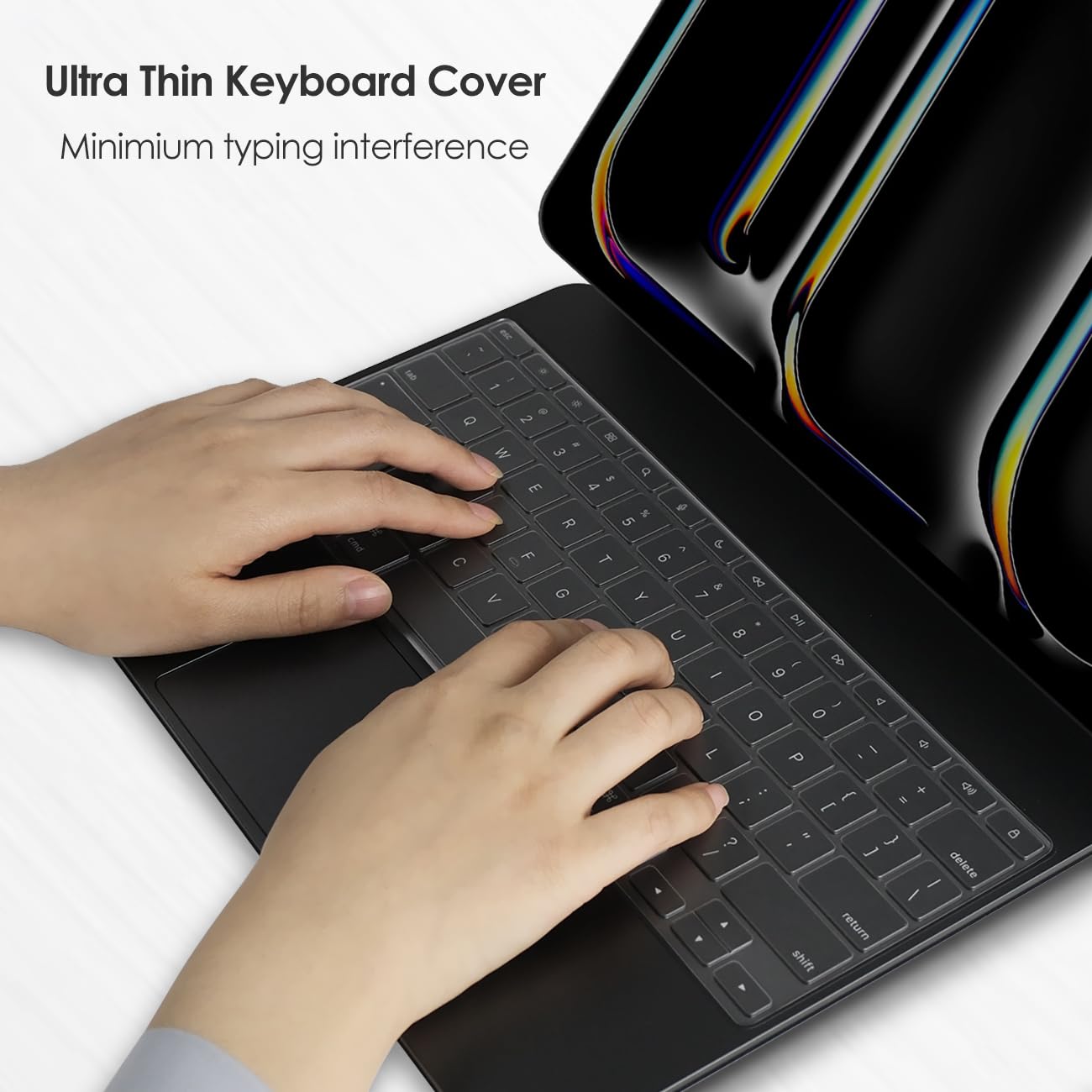 Proelife Keyboard Cover Skin For 2024 Ipad Pro 13 Inch M4 Chip (A2925/A2926) Magic Keyboard Us Enter Tpu Protector For Newest Ip