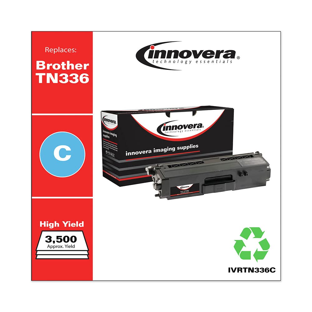 Innovera Ivrtn336C 3500 Page Yield, Replacement For Brother Tn336C, Remanufactured High Yield Toner   Cyan