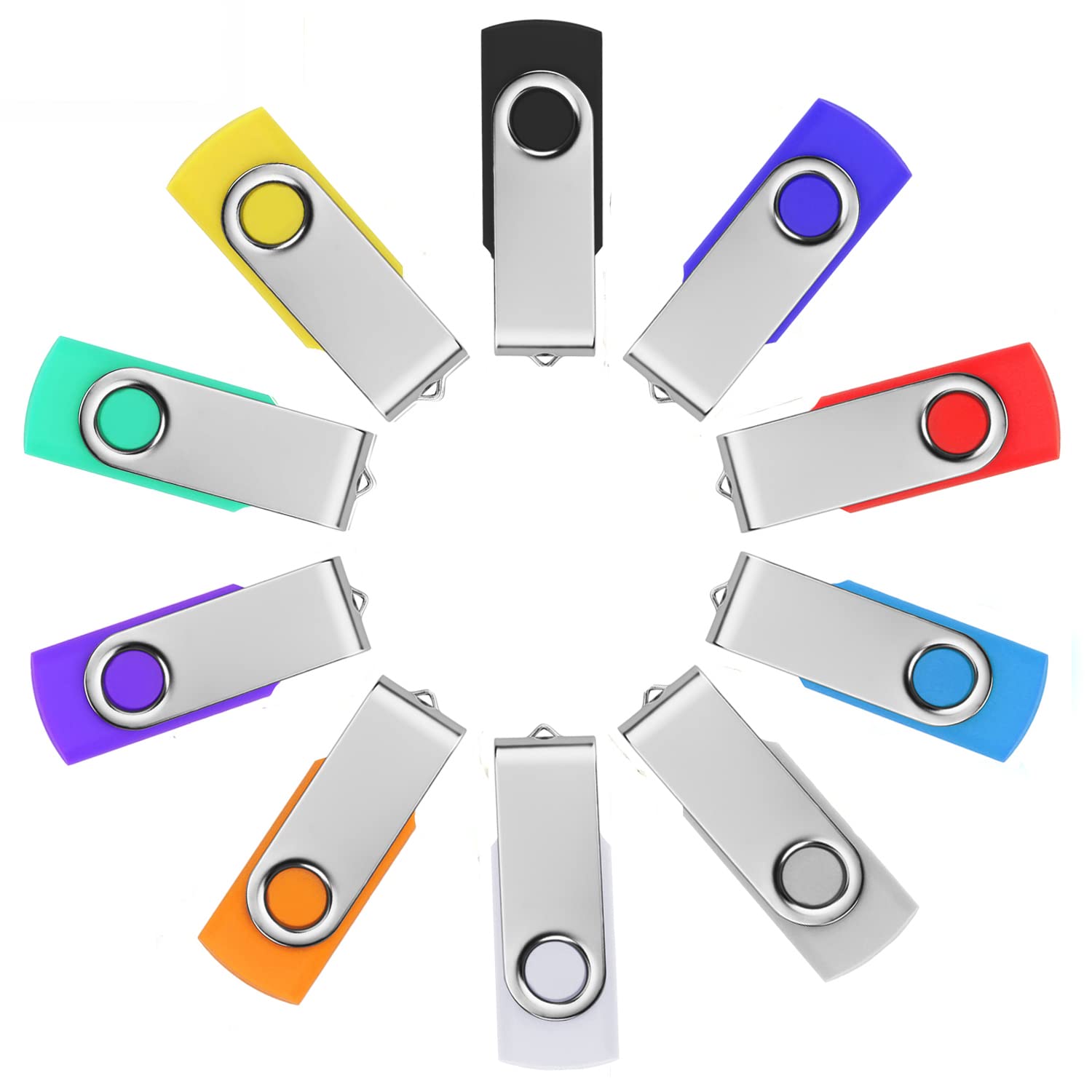 64Gb Flash Drive 10 Pack Usb 2.0 Flash Drive Thumb Drive Usb Flash Driver 64Gb High Speed Flash Drive Pack Keychain Design Jump 