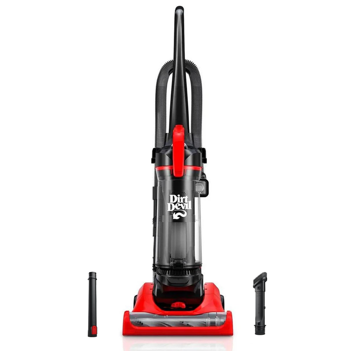 Dirt Devil Multi Surface+ Upright Bagless Vacuum Cleaner Machine, For Carpet And Hard Floor, 4 Level Height Adjustment, Lighweig
