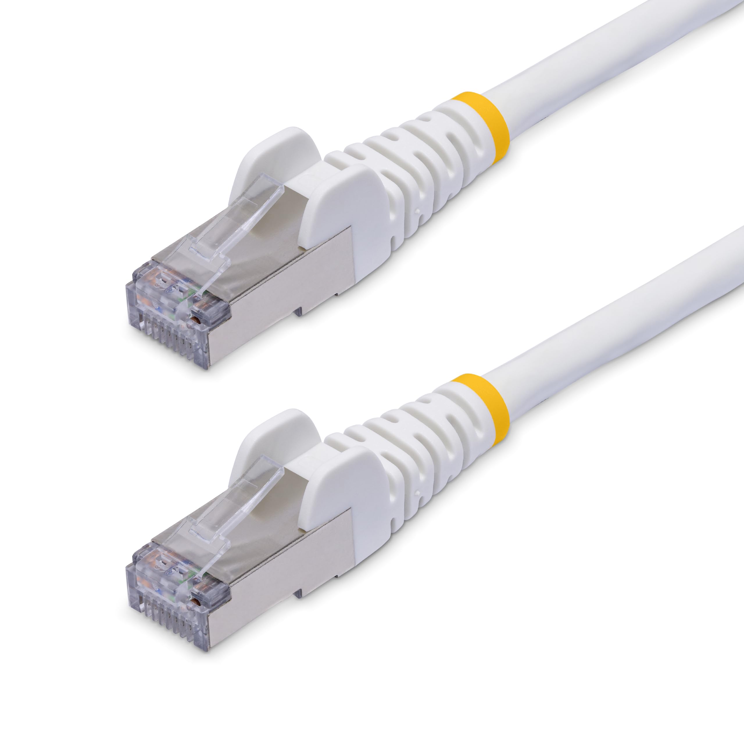 30Ft White Cat8 Ethernet Cable, Snagless Rj45, 25G/40G, 2000Mhz, 100W Poe, S/Ftp