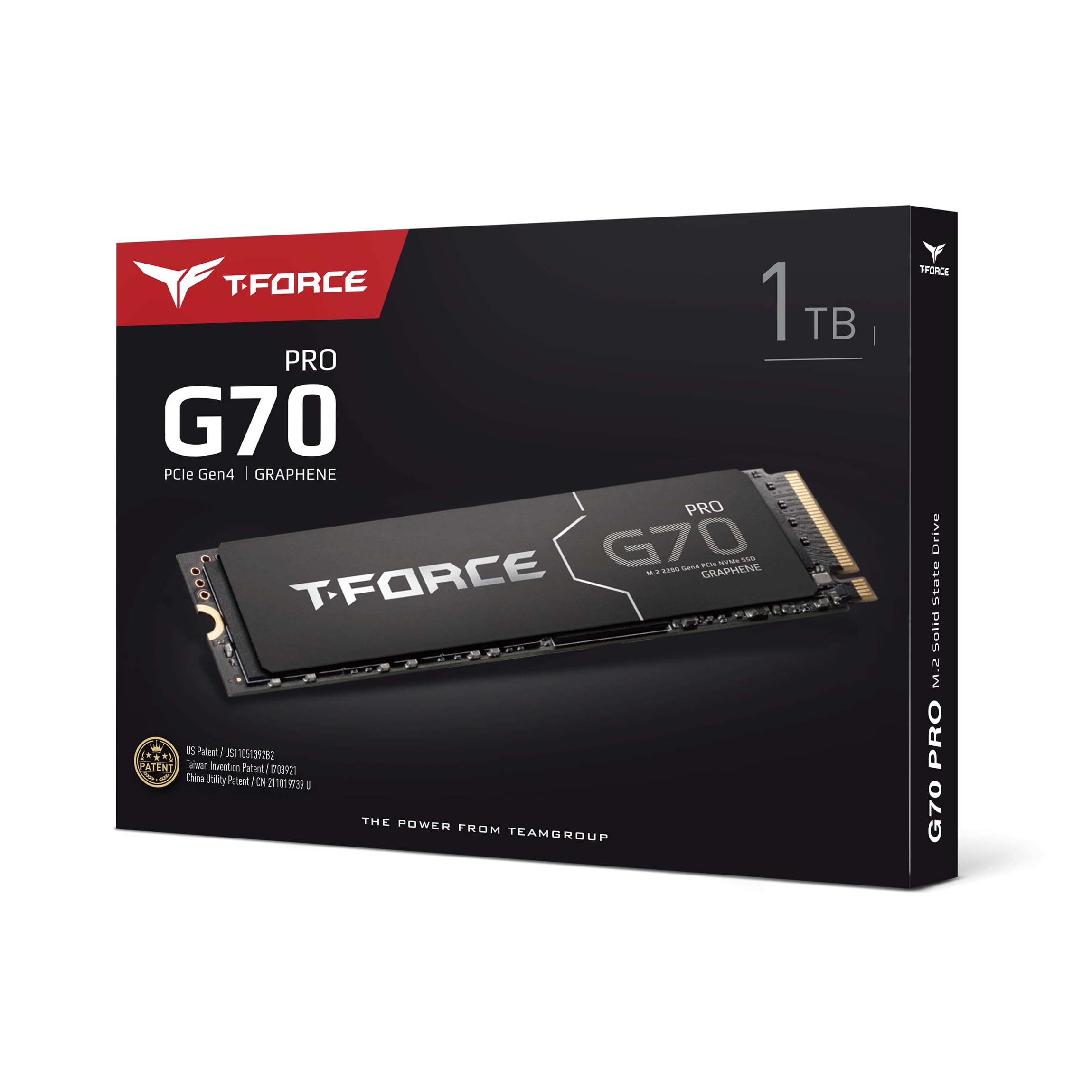 Teamgroup T Force G70 Pro Graphene Heatsink 1Tb Dram Slc Cache 3D Tlc Nand Nvme Innogrit Pcie Gen4X4 M.2 2280 Gaming Internal Ss