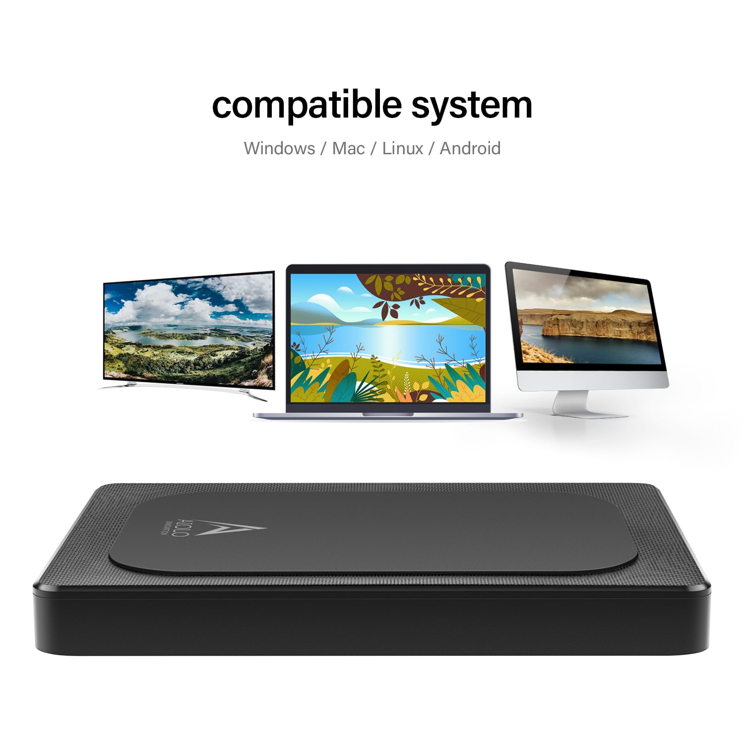 Aiolo Innovation 5Tb External Hard Drive Ultra Slim Portable Hdd Usb 3.0 For Pc, Mac, Laptop, Ps4, Xbox One,Xbox 360 Model A4