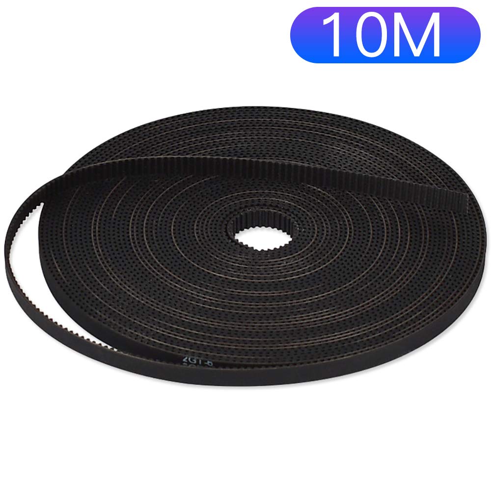 3D Printing Gt2 Timing Belt, Zeelo 10 Meters (32.8Ft) Gt2 Open Timing Belt 2Mm Pitch 6Mm Width Rubber Fiberglass Fit For Reprap