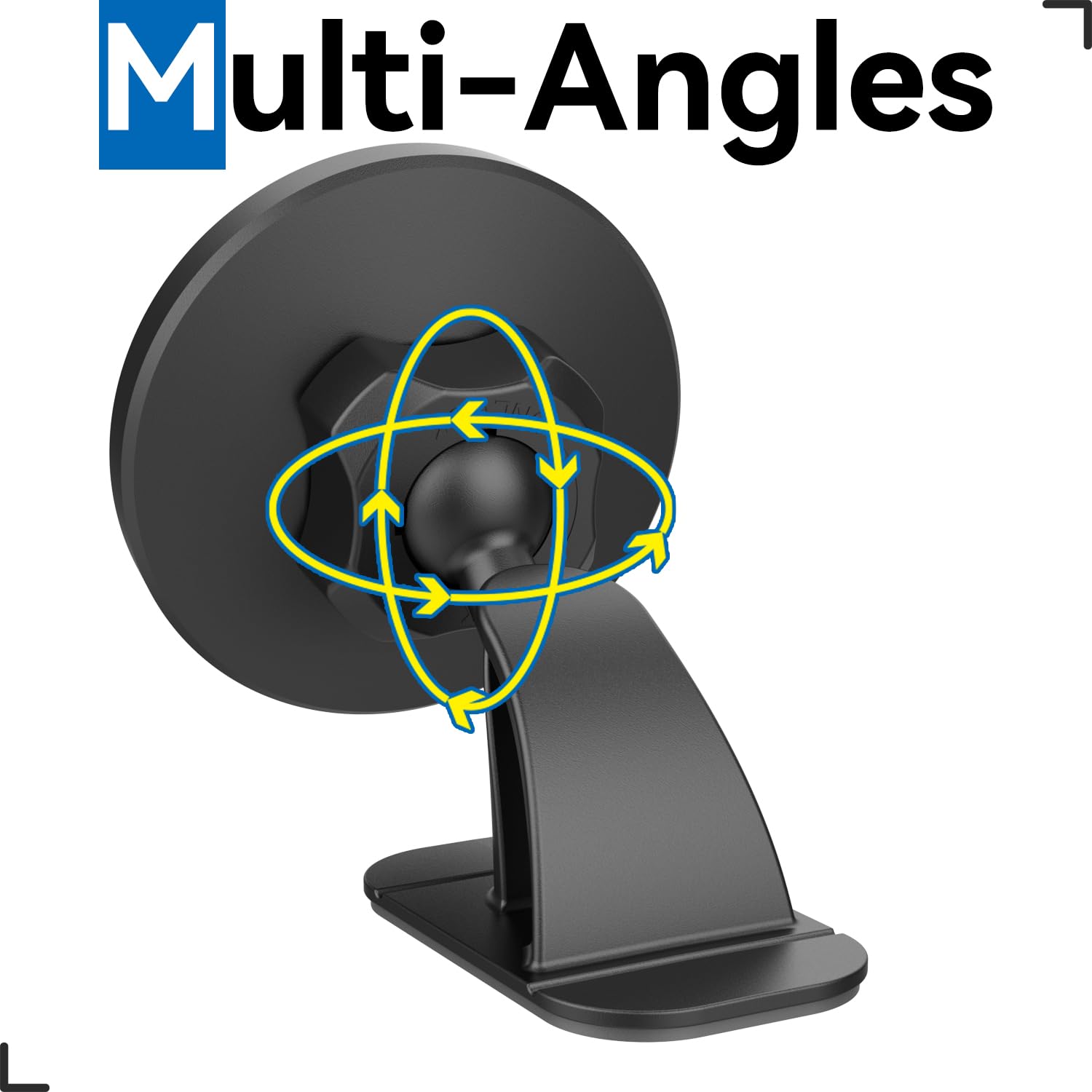 Skytitan 3 Pack Sticky 17Mm Ball Mount For Car Mount Adhesive Replacement Magnetic Phone Holder Magsafe Mounting Base Dashboard