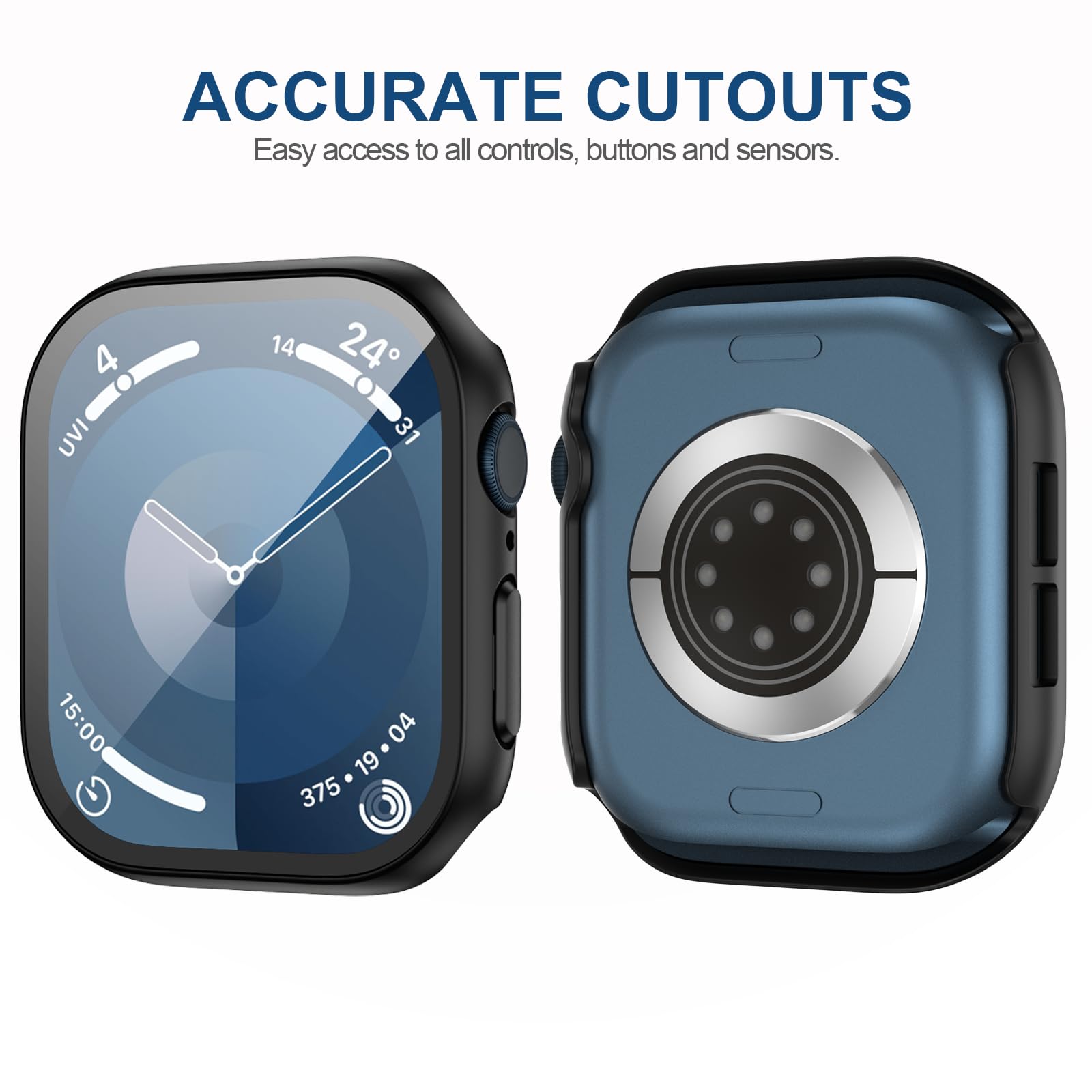 Haojavo 14 Pack For Apple Watch Series 10 Screen Protector Case 42Mm(2024), Pc Hard Cover With Tempered Glass Film Ultra Thin Sl