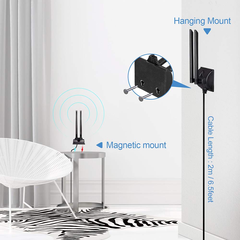 Bingfu 4G Lte Antenna 6Dbi Magnetic Base Mimo Ts9 Antenna Compatible With Verizon At&T T Mobile Sprint 4G Lte Mobile Hotspot Mif