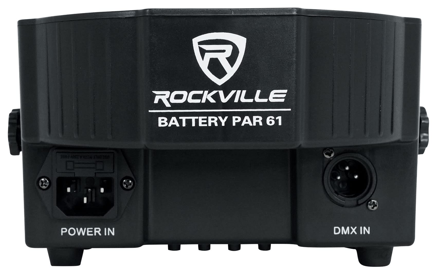 Rockville Battery Par 61 Rechargeable Rgbwa+Uv Dmx Dj Stage Wash Light+Remote, Black