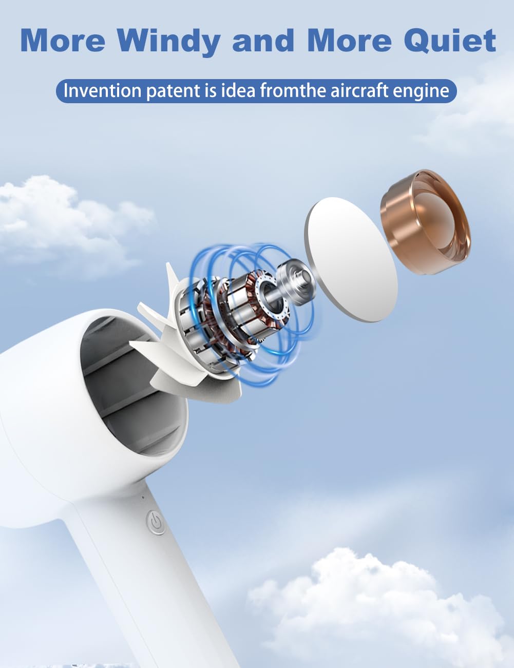 Kensuka Portable Handheld Fan With Aromatherapy Ha1, Personal Usb Rechargeable Mini Turbo Fan With 3 Speed Adjustable And Desk B