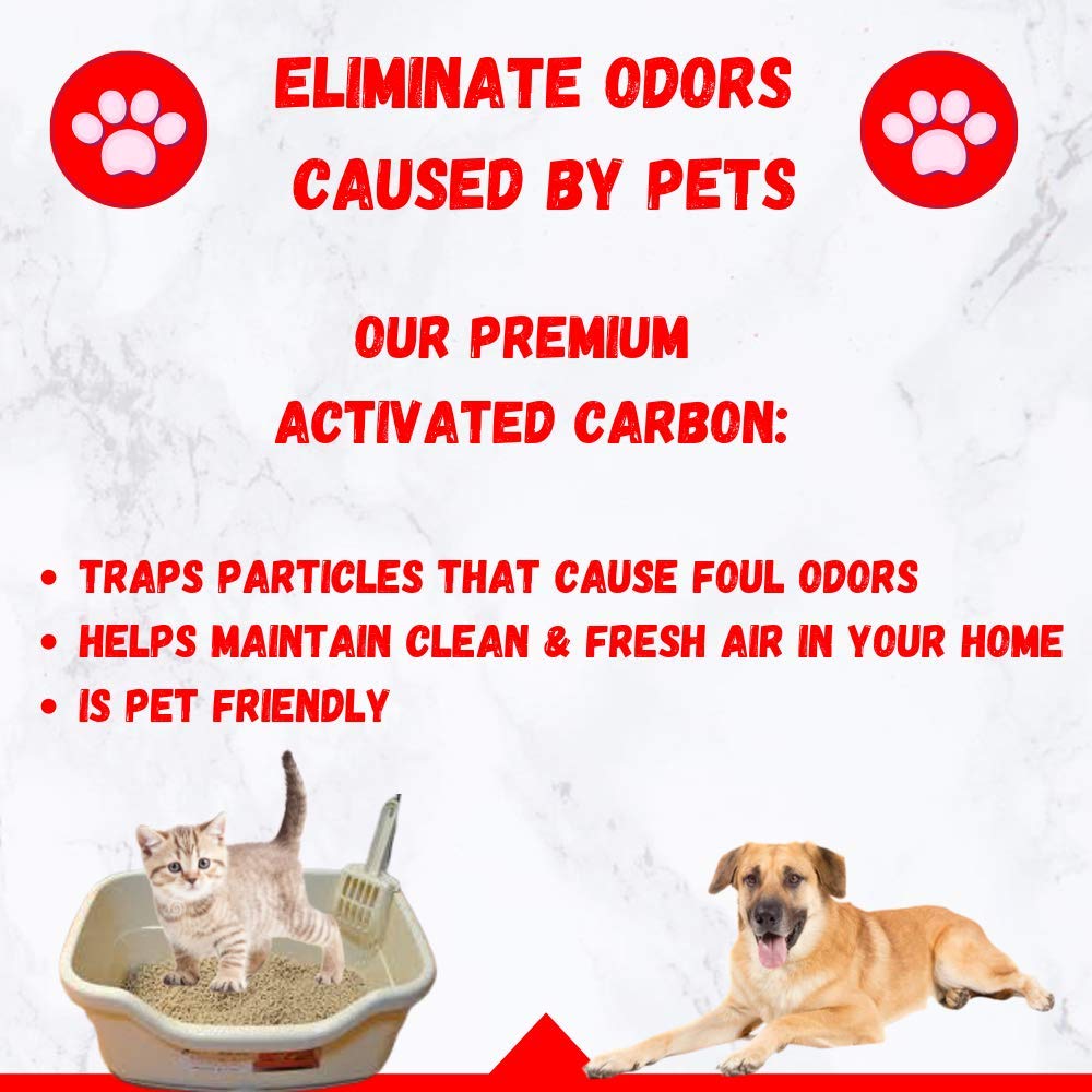 Envirosupply 4X8 Activated Carbon (Virgin Coconut Shell), Bulk Charcoal For Gas, Air Purification, Odor Removal, Deodorizer Vapo