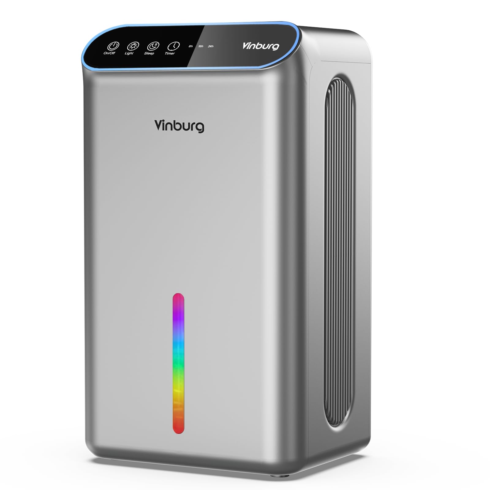 85 Oz Dehumidifier For Home, 800 Sq Ft Quiet Dehumidifier With Drain Hose, Reusable Filter, Sleep Mode, Auto Shut Off, Timer, Po