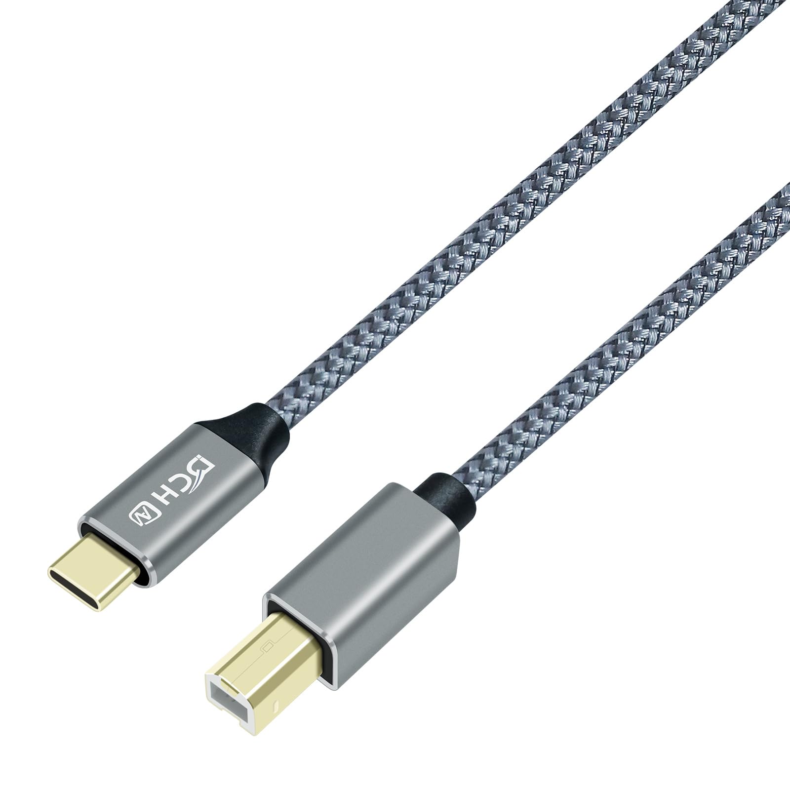 Dchav Usb B To Usb C Printer Cable 2.0 Type B To Type C Cord Replacement For Computer Laptop Dj Controller Midi Keyboard Piano S