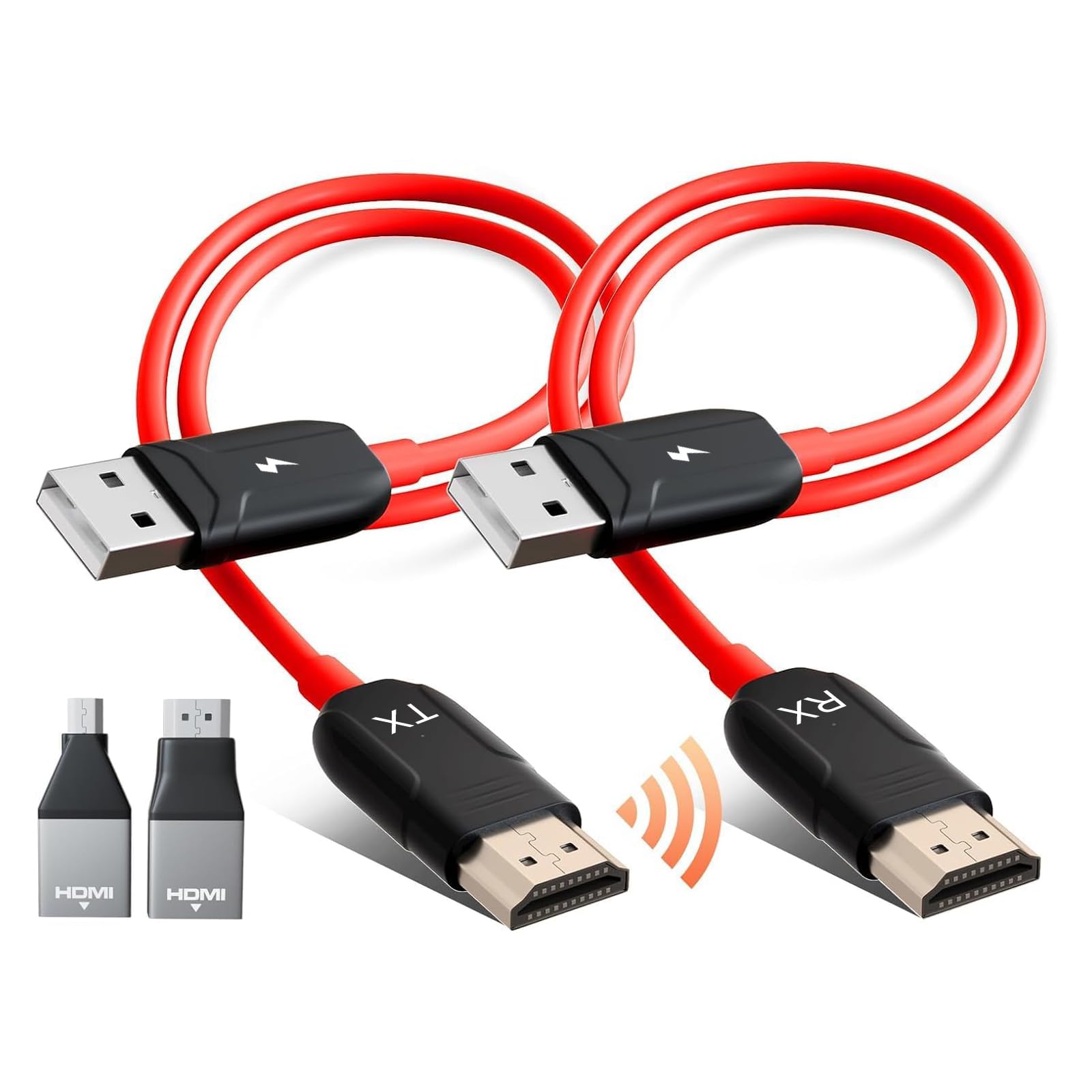 Inverse Net Wireless Hdmi Transmitter And Receiver 50M/165Ft,Wireless Hdmi Extender,2.4G/5G Plug&Play Portable Hdmi Wireless,For Streaming Video And Audio To Monitor From Laptop/Tv Box.