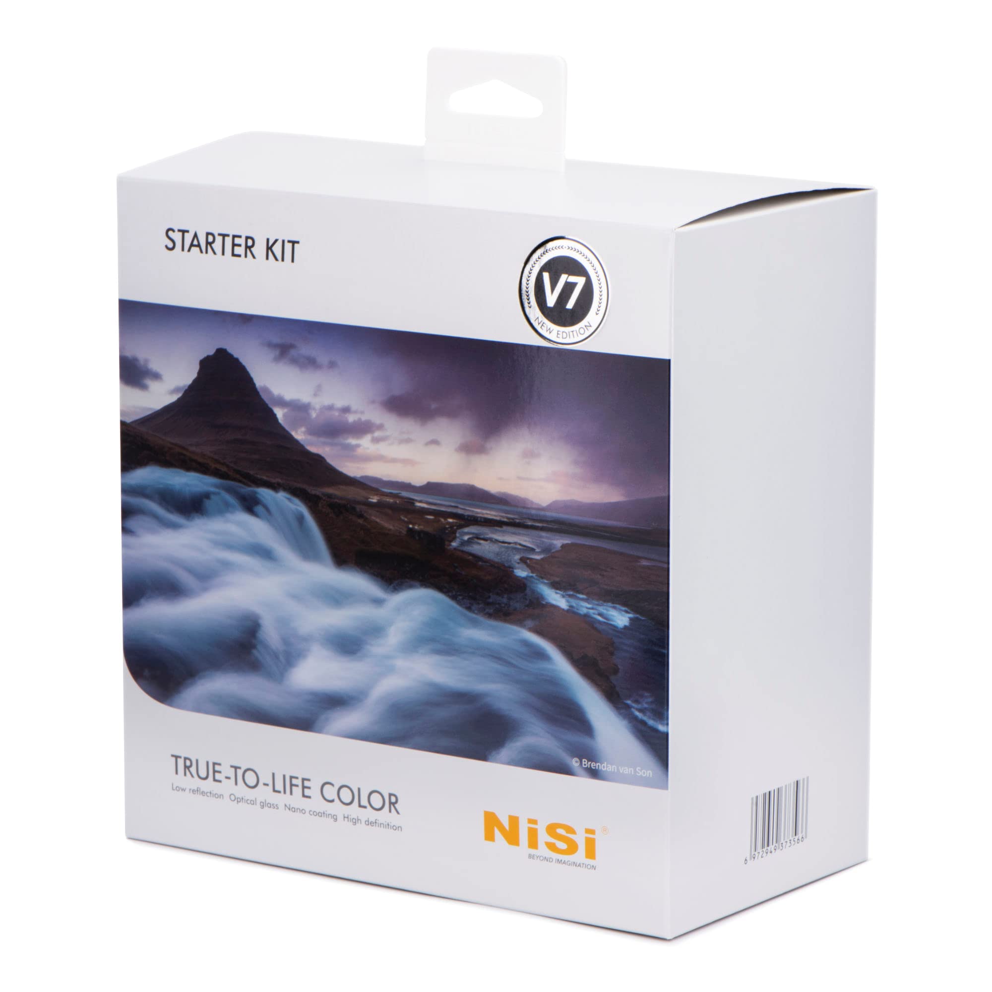 NiSi, V7 Starter Kit - 100mm Square Filter Holder, 82mm Ring, True Color CPL, 3 Adapter Rings with 3-Stop Medium GND Filters and
