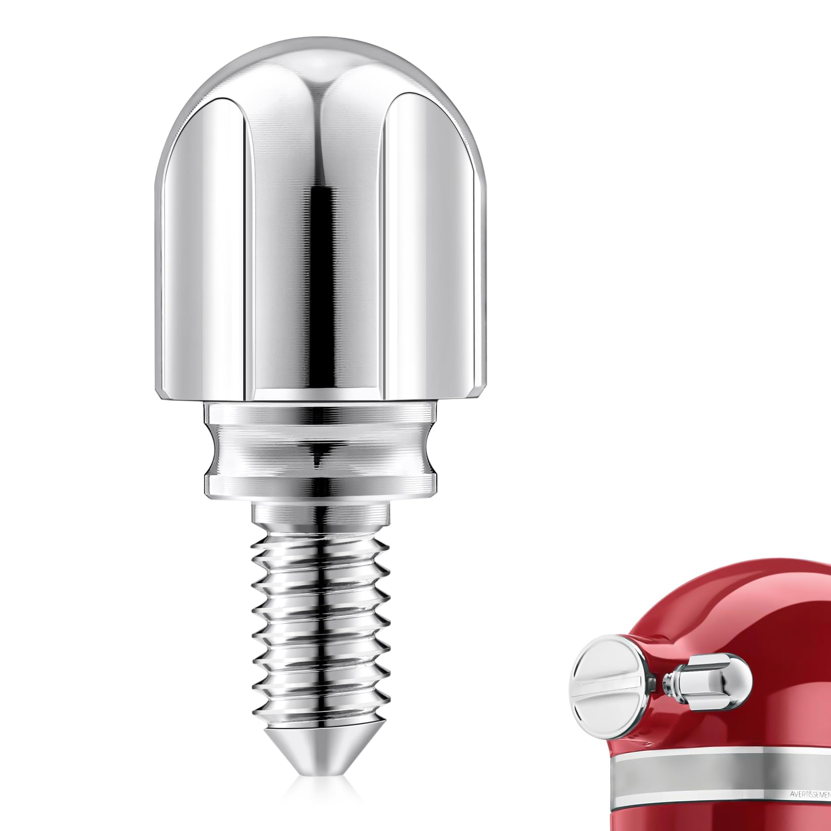 Attachment Knob Thumb Screw Fit For Kitchenaid Mixers, Upgraded 6061 Aluminum Long Screw Head Knob Replacement Parts, Replaces 9