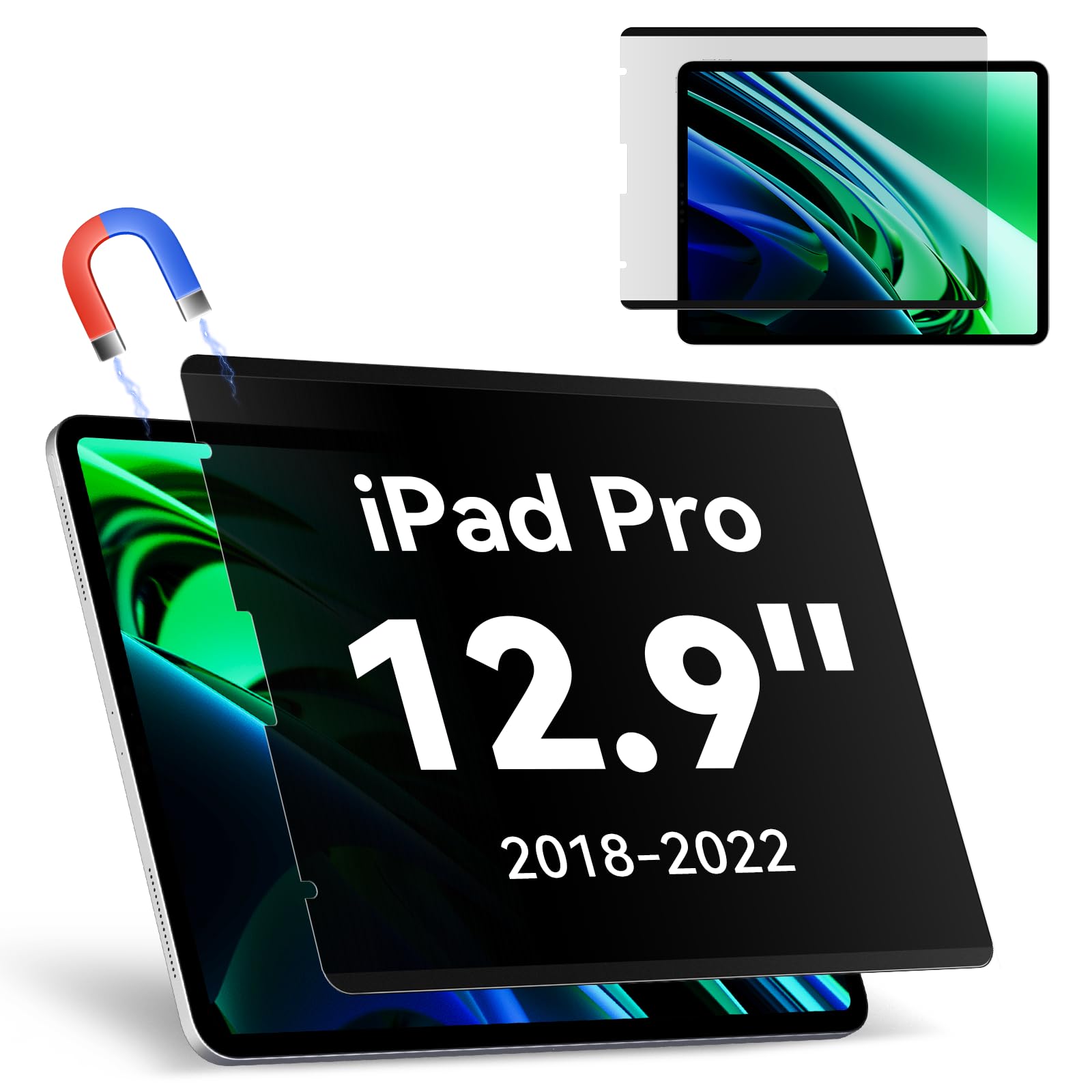 Magnetic Privacy Filter Compatible With Ipad Air 5Th Generation 2022 & Ipad Air 4 2020 10.9 Inch & Ipad Pro 11 (2022 2018), Remo