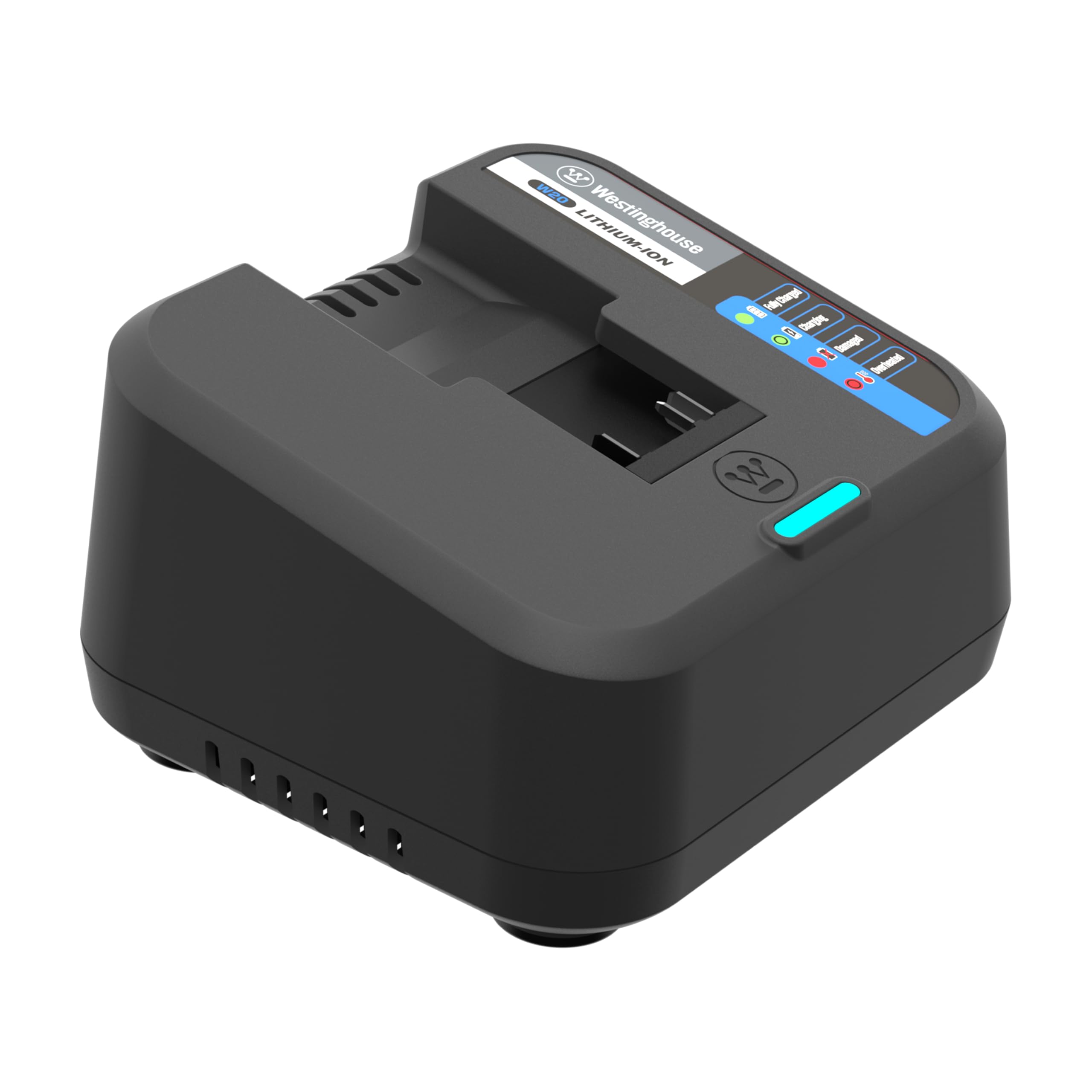 Westinghouse W20V2AMP 20 Volt 2 Amp Fast Charger, 120V, Universal 20V Lithium-ion Battery Charger, Compatible 20V Batteries (W20
