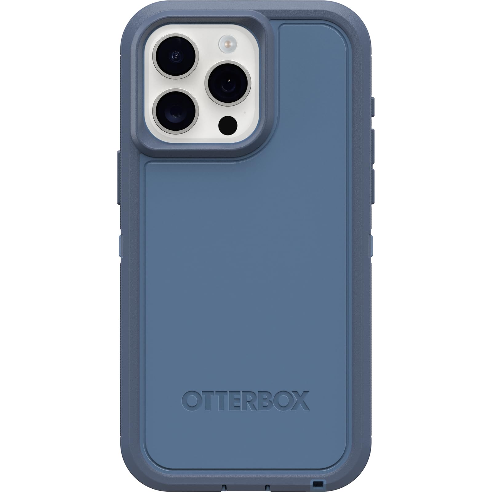 Otterbox Iphone 15 Pro Max (Only) Defender Series Xt Case   Baby Blue Jeans (Blue), Screenless, Rugged, Snaps To Magsafe, Lanyar