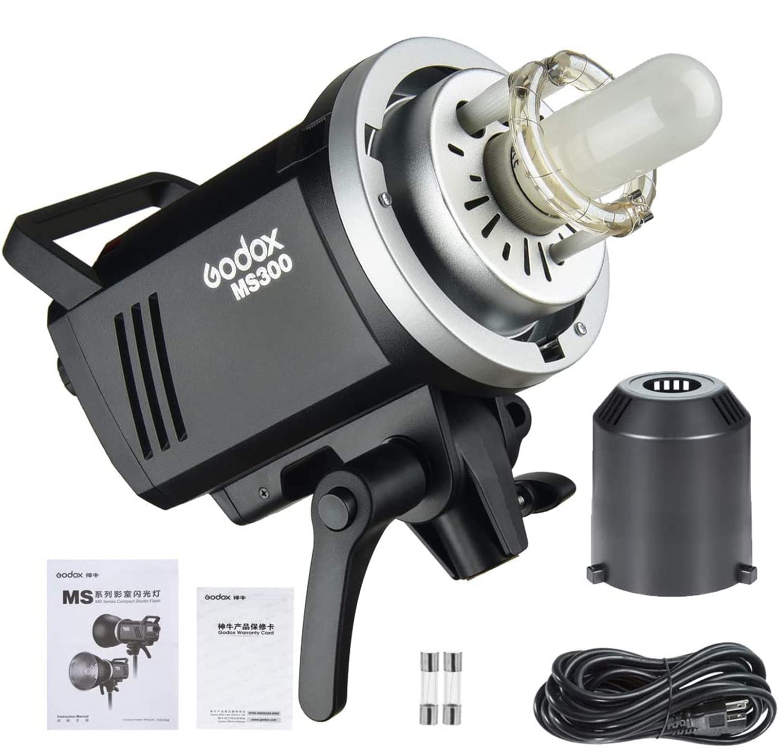 Godox Ms300 300Ws 2.4G Wireless X System Studio Flash,5600200K Color Temperature,0.1 1.8S Recycle Time,Using Godox X1 Trigger &