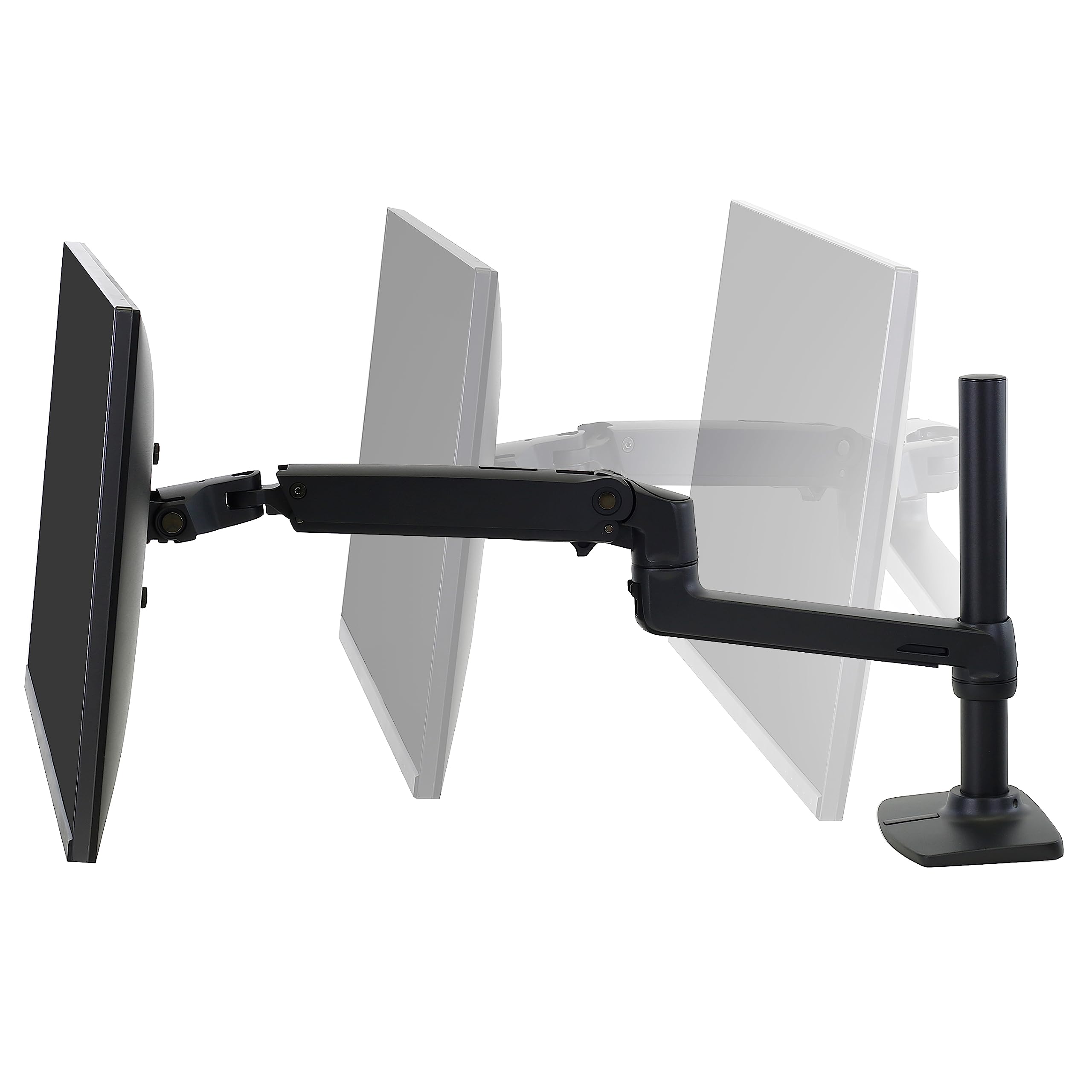 Ergotron � LX Premium Monitor Arm, Single Monitor Desk Mount � fits Flat Curved Ultrawide Computer Monitors up to 34 Inches, 7 to 25 lbs, VESA 75x75mm or 100x100mm � Tall Pole, Matte Black