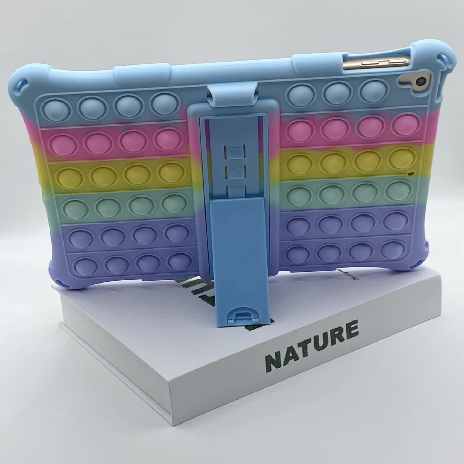 Kids Case For Ipad 5Th 6Th Generation 2017/2018 9.7'' Case Girls Boys, Ufainei Fidget Push Bubble Tablet Case With Kickstand, Sh