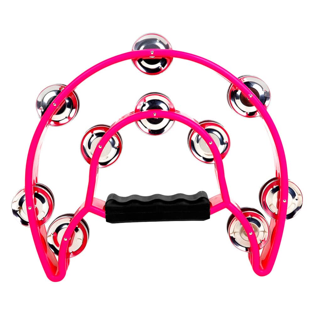 Hand Held Tambourine Double Row Tambourine Metal Percussion Tambourine Toy