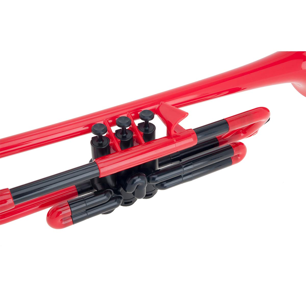 Pinstrument Ptrumpet Plastic Trumpet   Mouthpieces And Carrying Bag   Lightweight Versatile, Comfortable Ergonomic Grip   Bb Aut