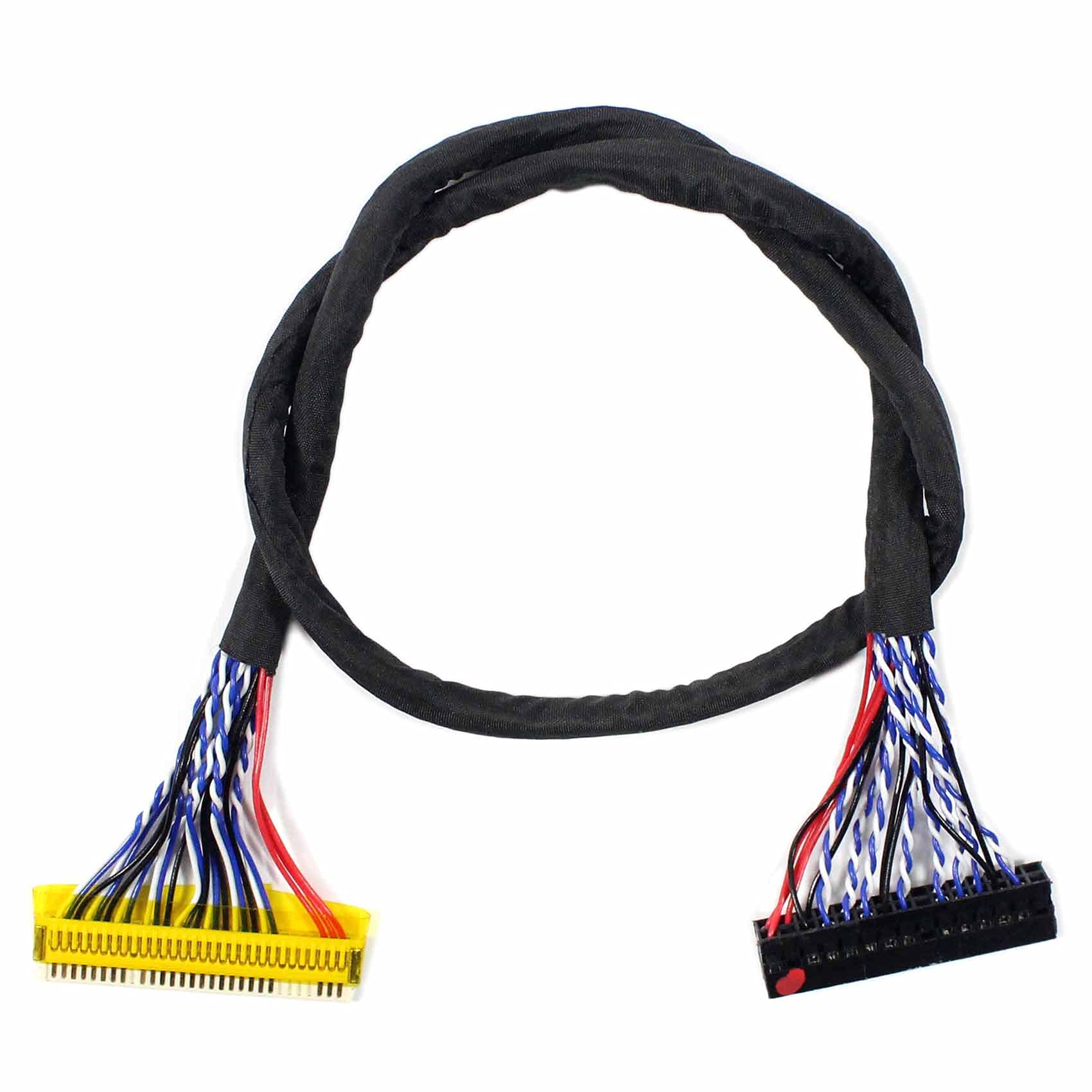 Vsdisplay Fix 30Pin Double 2Ch 6Bit Lvds Cable For 15'' ~ 19'' B150Pg03 V0 Lp141Wp1 Lp171Wp4 Tlb4 Lq170M1La2A Ltn154P3 L01 B150P