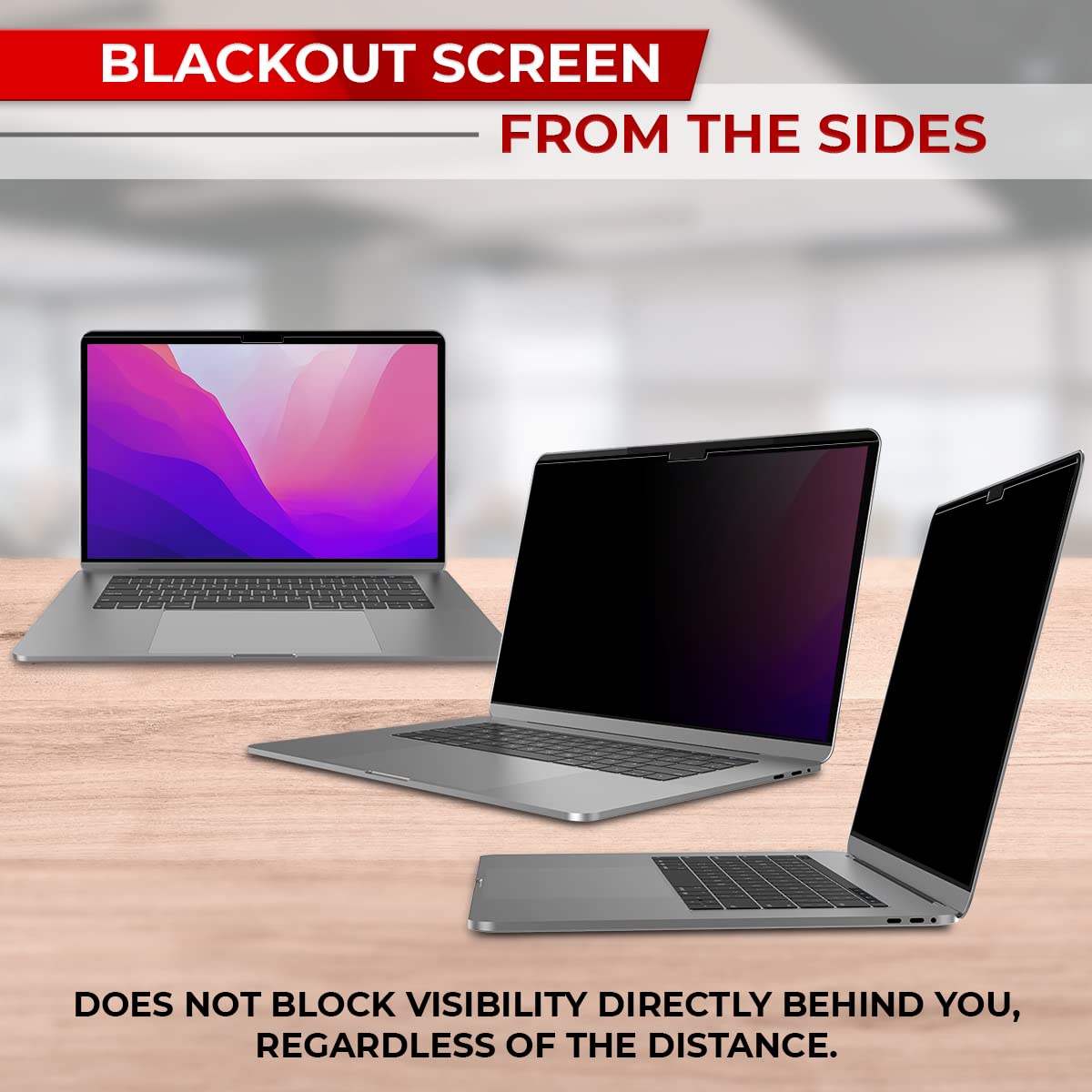 Sightpro Magnetic Privacy Screen For Macbook Pro 16 Inch (2021, 2022, 2023, M1, M2, M3, Pro, Max) Removable Laptop Privacy Filte