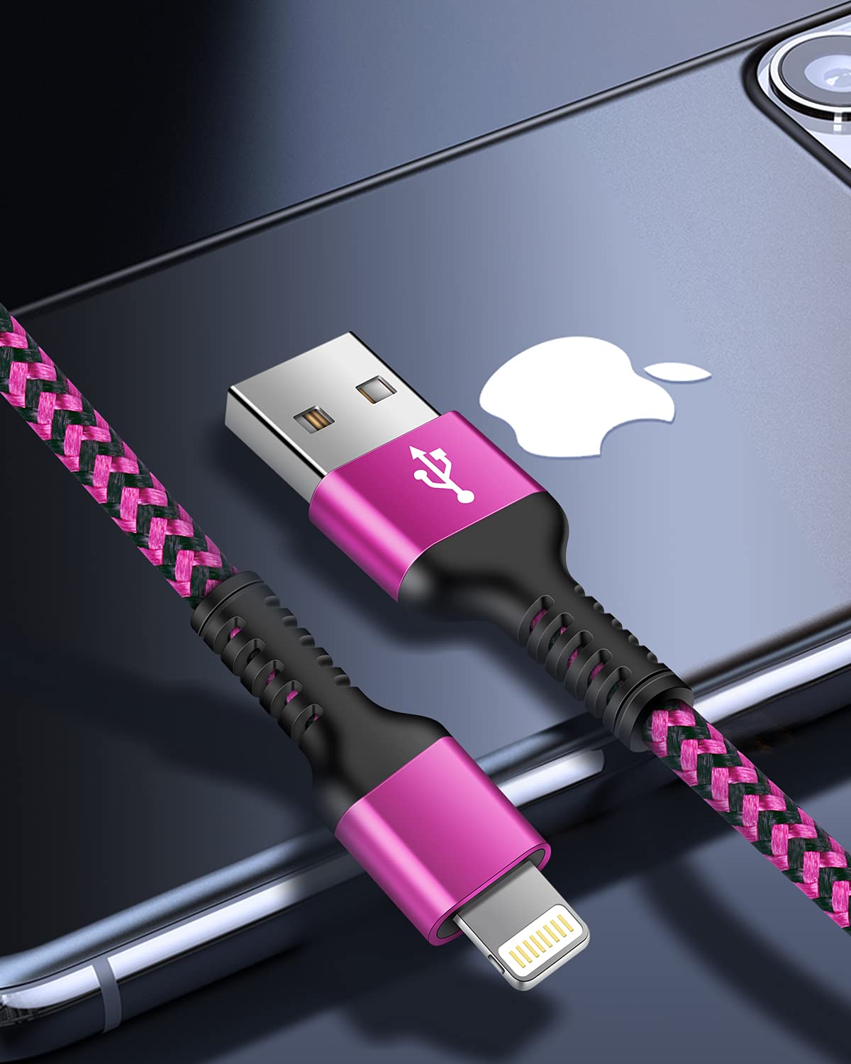 Iphone Charger Cable, [2Pack/3Ft] Apple Lightning Cord For Iphone 14 Pro Max 13 12 Pro/11/Xs/Xr/X/8 Plus/7, Ipad Mini, Ipad Air,